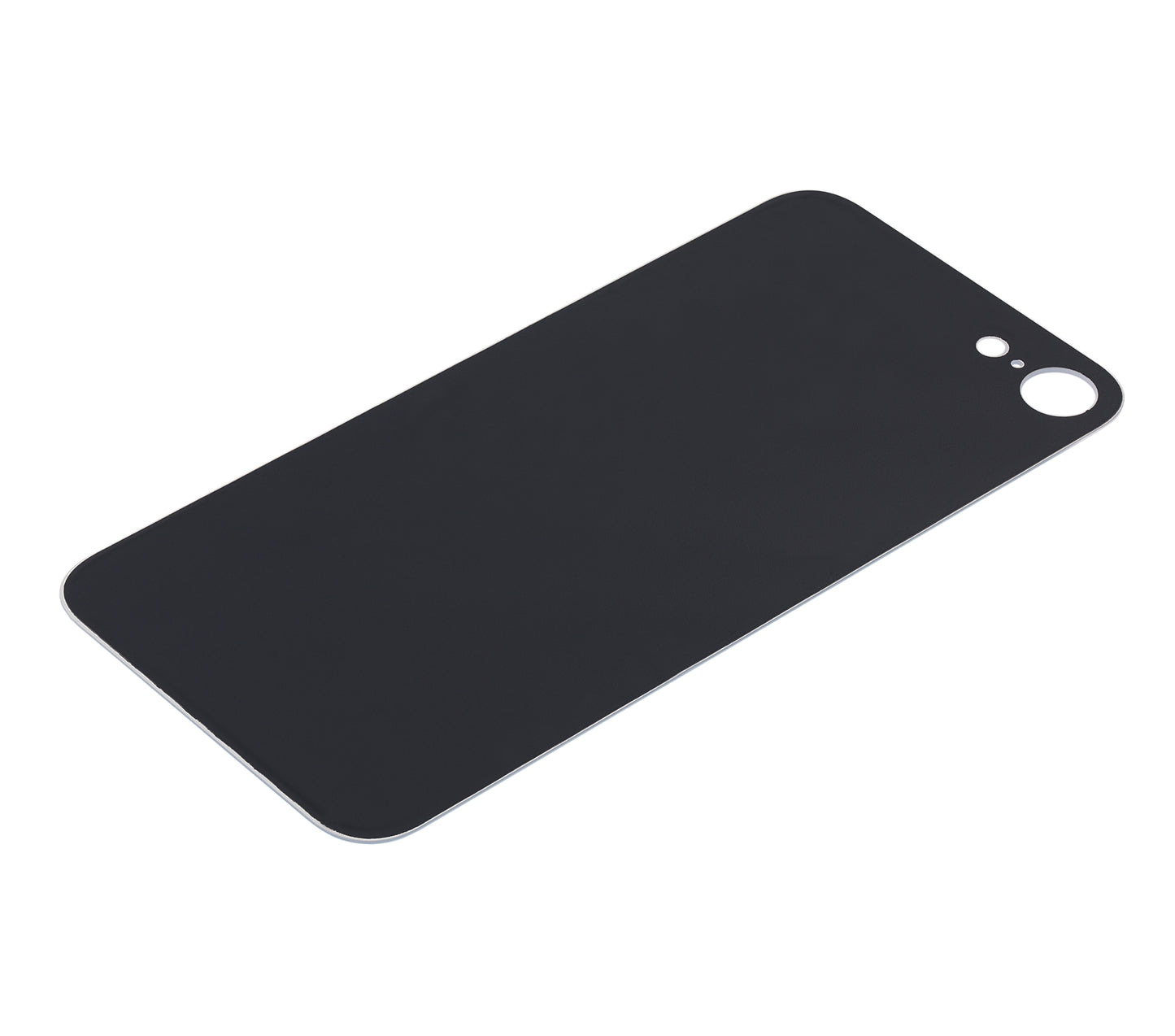 Back Glass With 3M Adhesive For iPhone 8 / SE (2020) (No Logo / Large Camera Hole) (Silver)