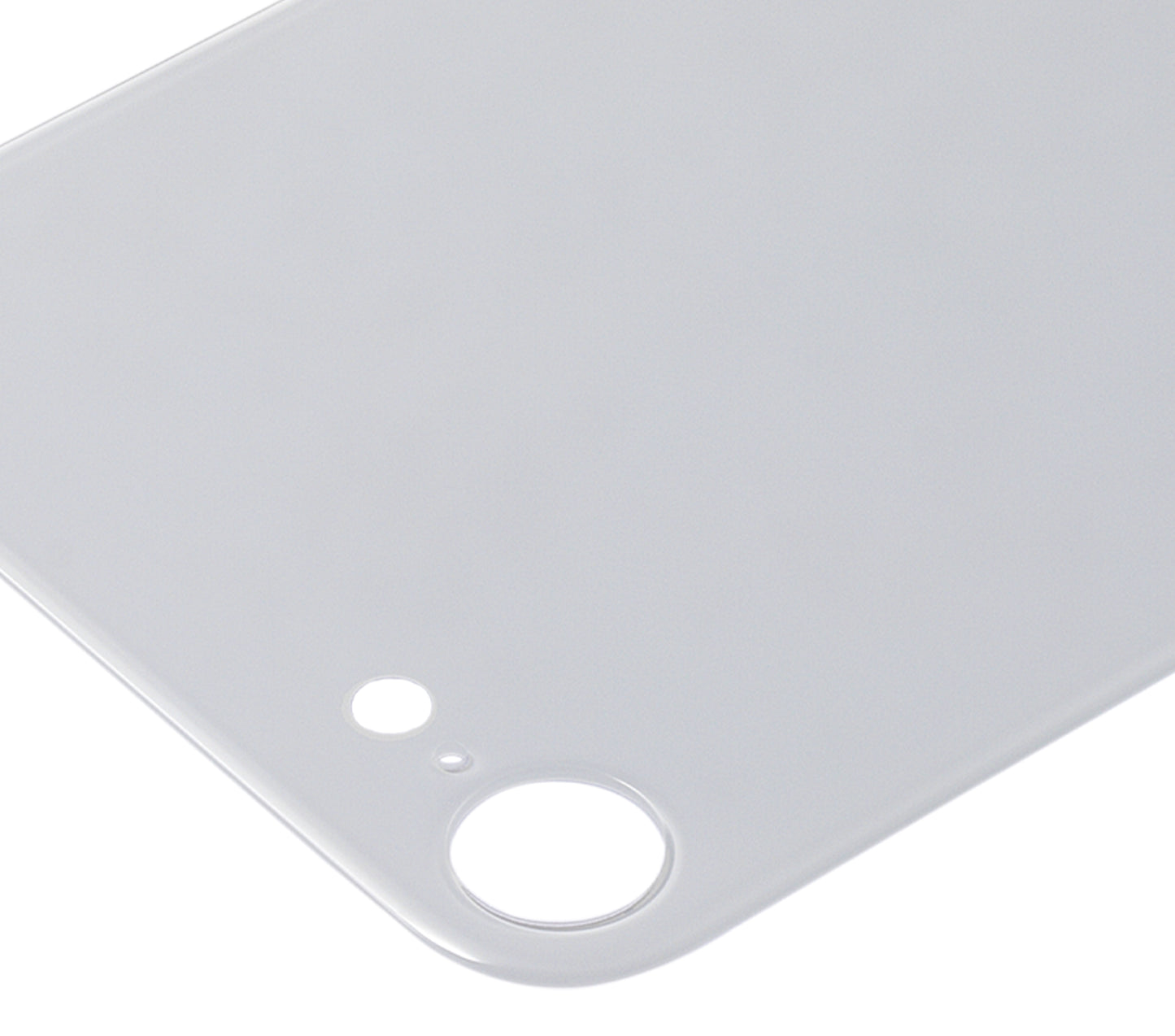 Back Glass With 3M Adhesive For iPhone 8 / SE (2020) (No Logo / Large Camera Hole) (Silver)