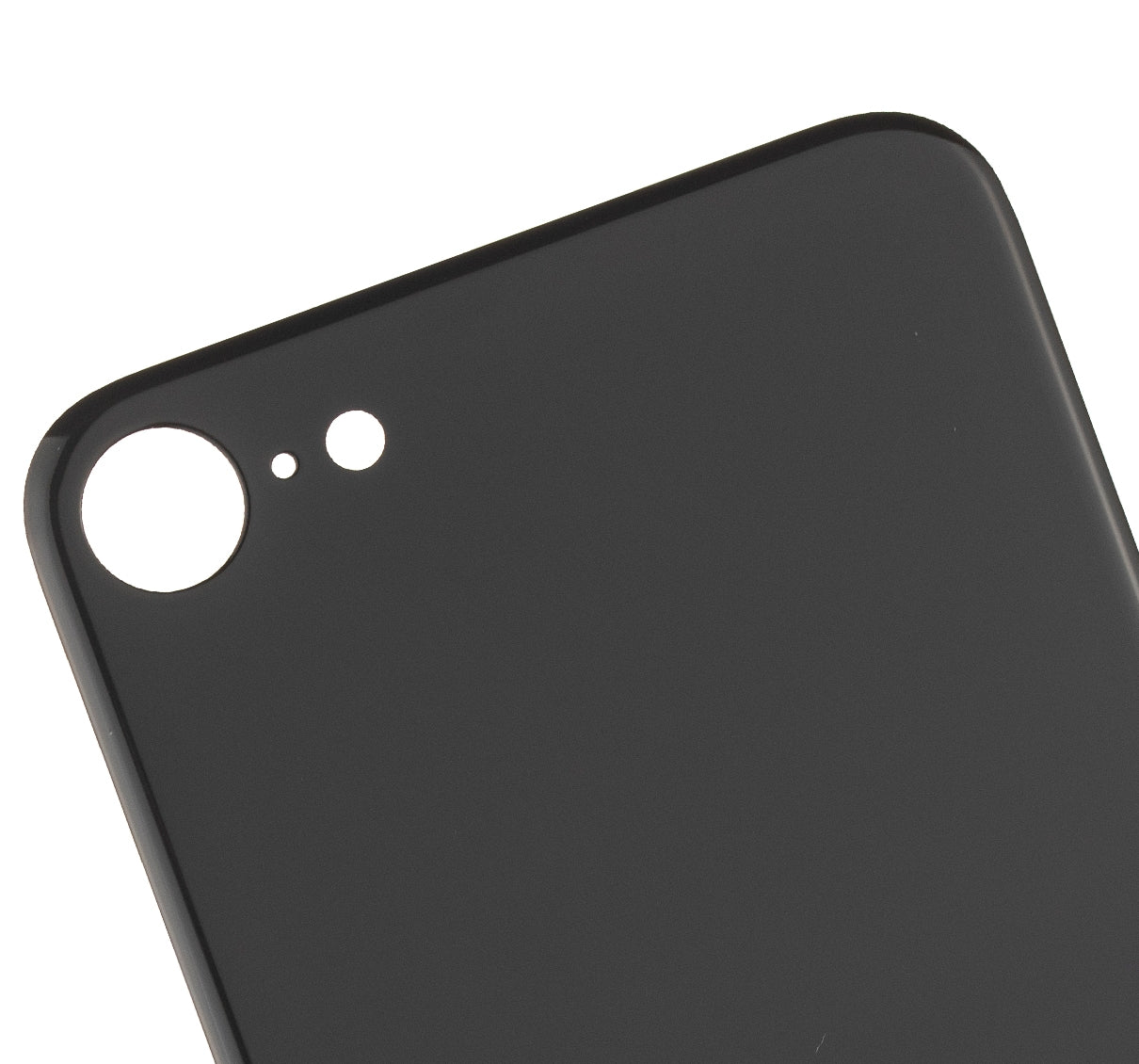 Back Glass With 3M Adhesive For iPhone 8 / SE (2020) (No Logo / Large Camera Hole) (Space Gray)