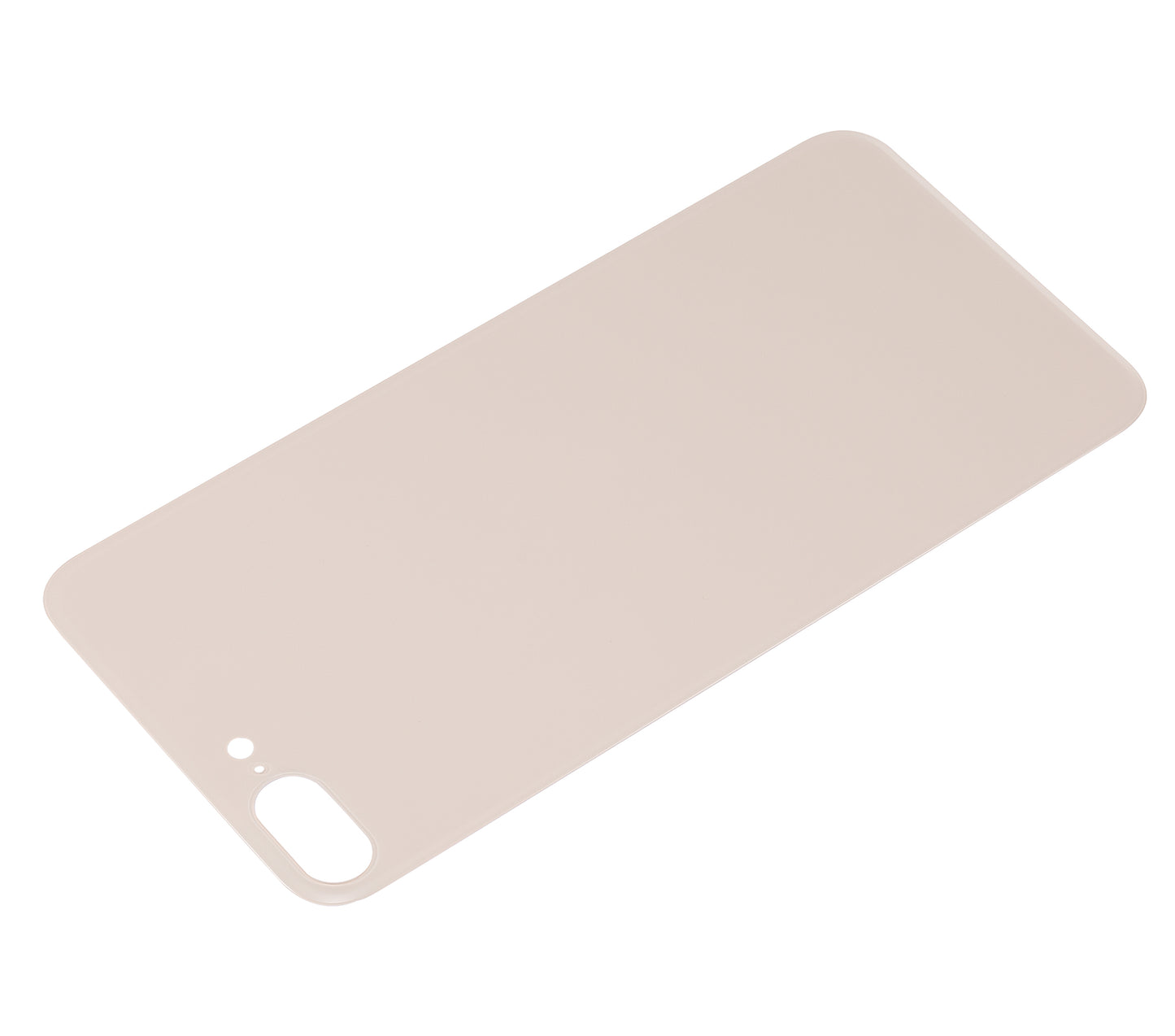 Back Glass With 3M Adhesive For iPhone 8 Plus (No Logo / Large Camera Hole) (Gold)