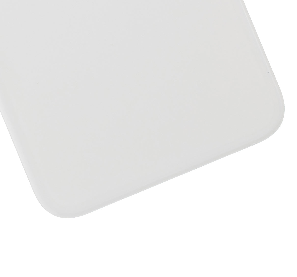 Back Glass With 3M Adhesive For iPhone 11 (No Logo / Large Camera Hole) (White)