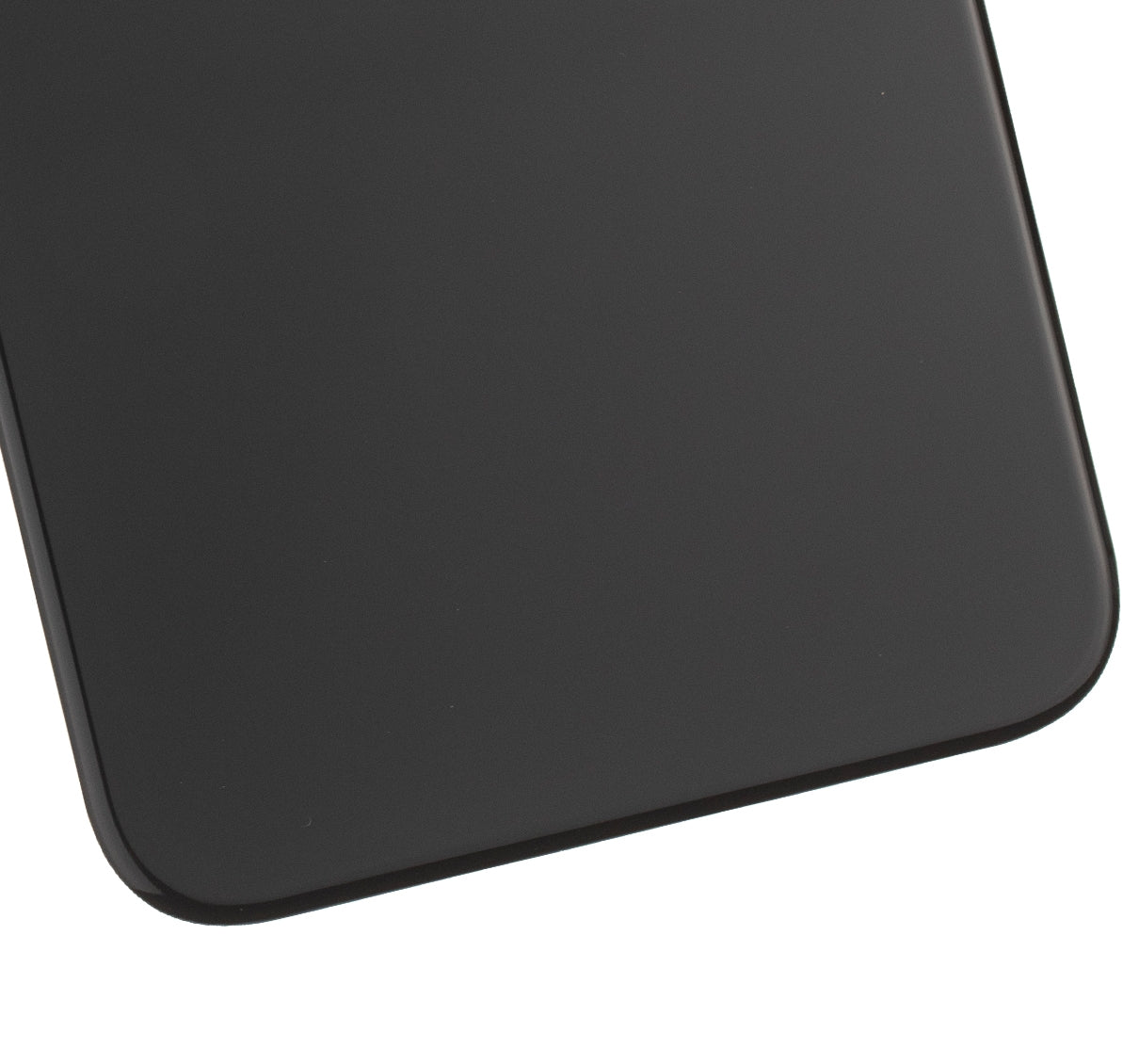 Back Glass With 3M Adhesive For iPhone 11 (No Logo / Large Camera Hole) (Black)