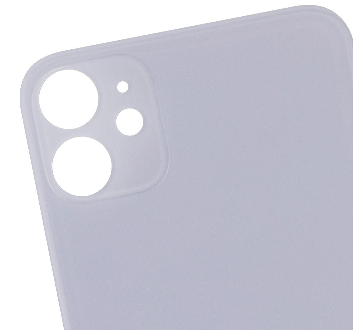 Back Glass With 3M Adhesive For iPhone 11 (No Logo / Large Camera Hole) (Purple)
