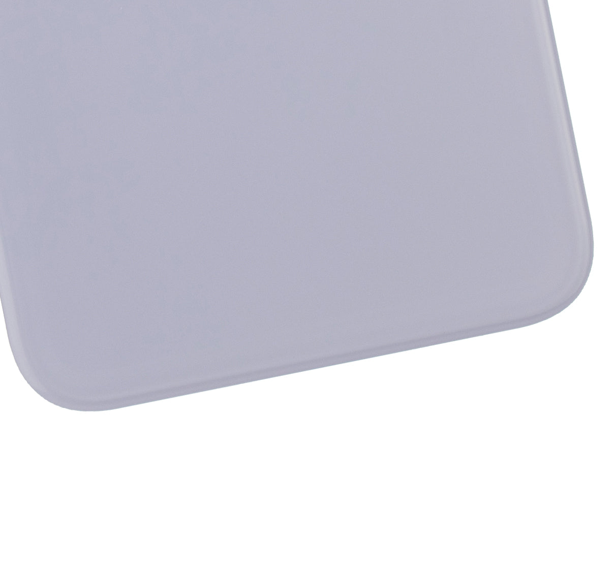 Back Glass With 3M Adhesive For iPhone 11 (No Logo / Large Camera Hole) (Purple)