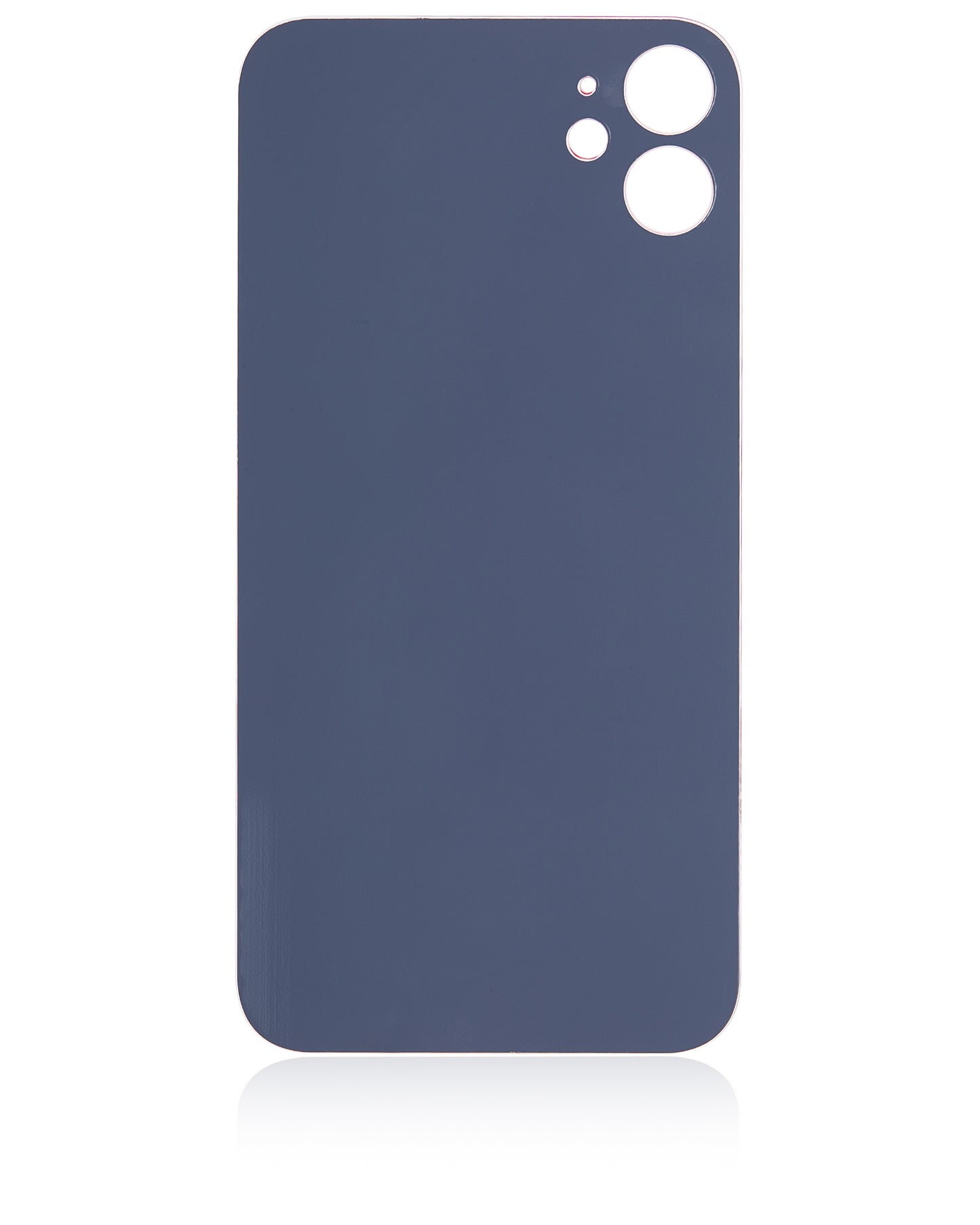 Back Glass With 3M Adhesive For iPhone 11 (No Logo / Large Camera Hole) (Red)