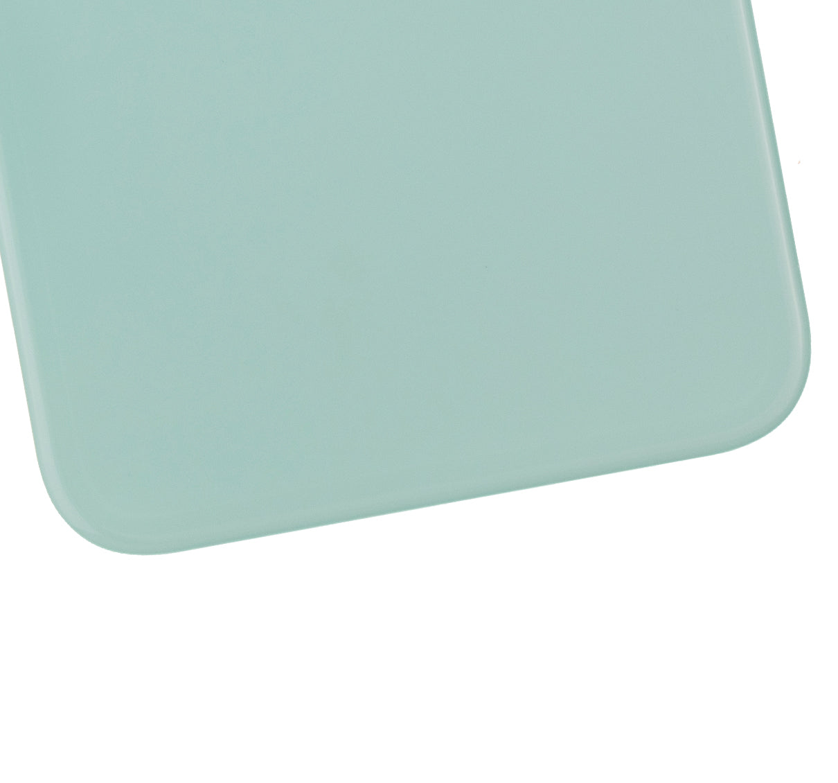 Back Glass With 3M Adhesive For iPhone 11 (No Logo / Large Camera Hole) (Green)