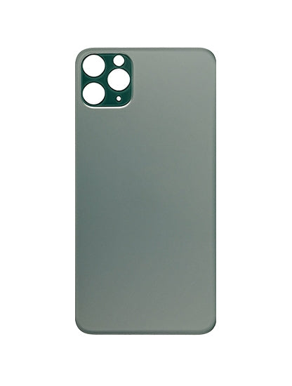 Back Glass With 3M Adhesive For iPhone 11 Pro (No Logo / Large Camera Hole) (Midnight Green)
