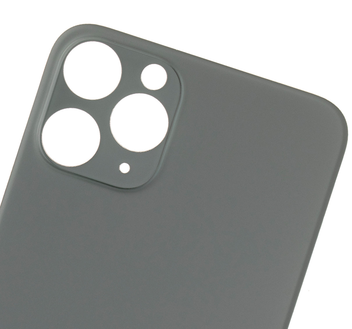 Back Glass With 3M Adhesive For iPhone 11 Pro (No Logo / Large Camera Hole) (Midnight Green)
