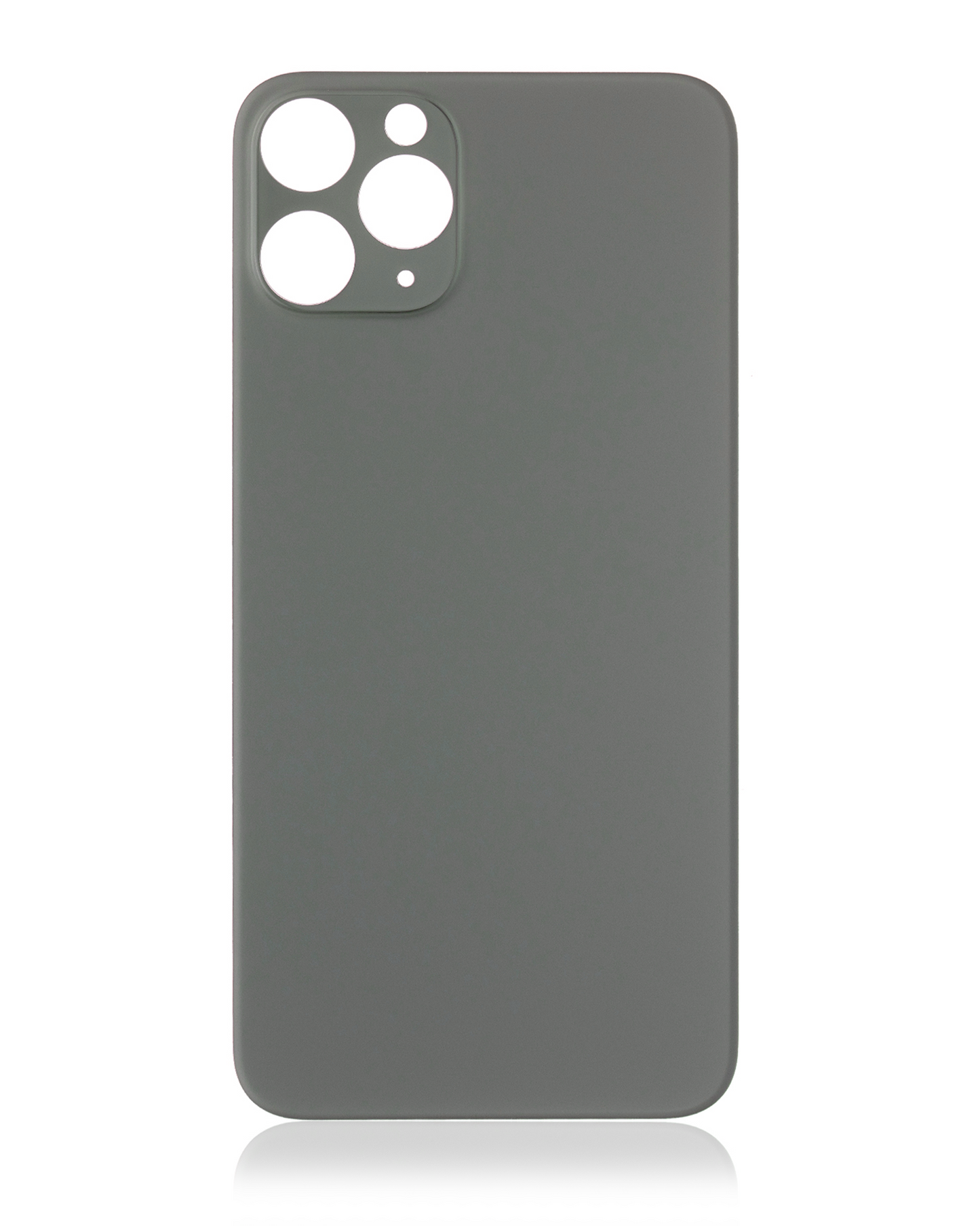 Back Glass With 3M Adhesive For iPhone 11 Pro (No Logo / Large Camera Hole) (Midnight Green)