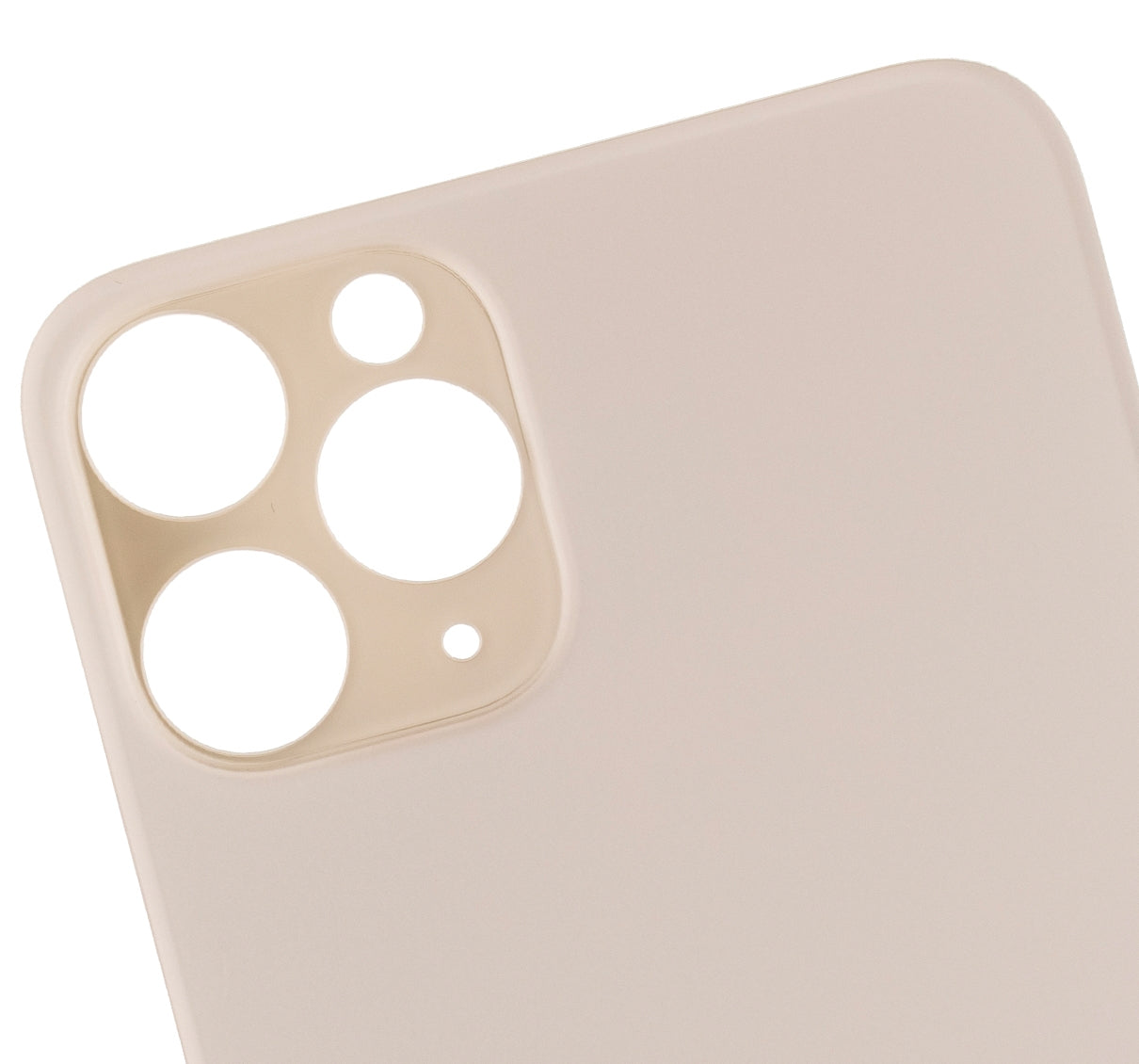 Back Glass With 3M Adhesive For iPhone 11 Pro (No Logo / Large Camera Hole) (Gold)