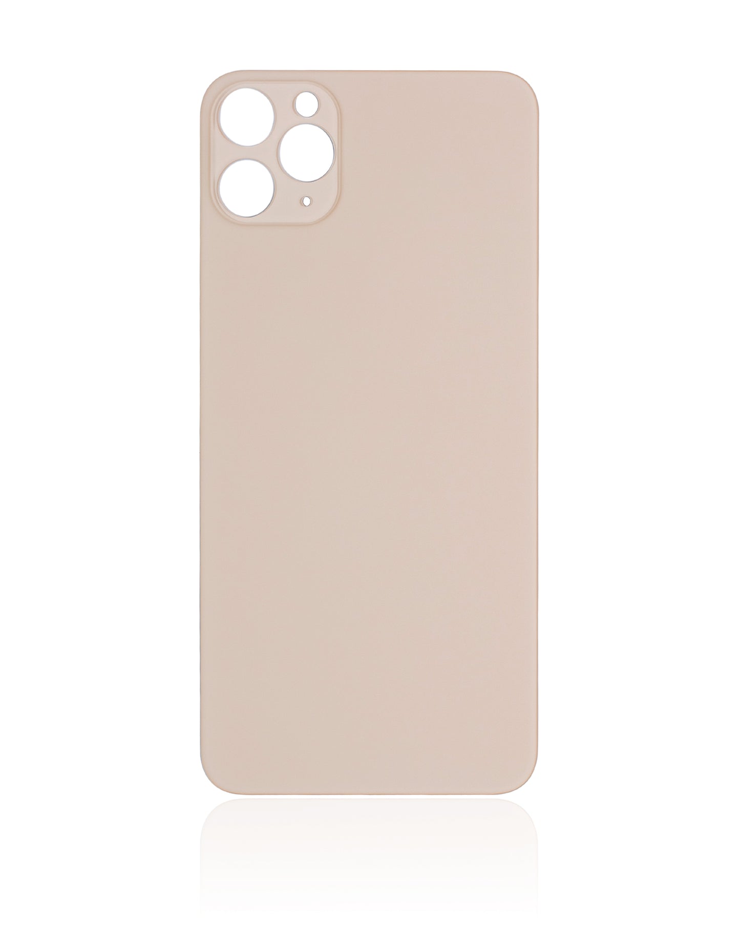 Back Glass With 3M Adhesive For iPhone 11 Pro Max (No Logo / Large Camera Hole) (Gold)
