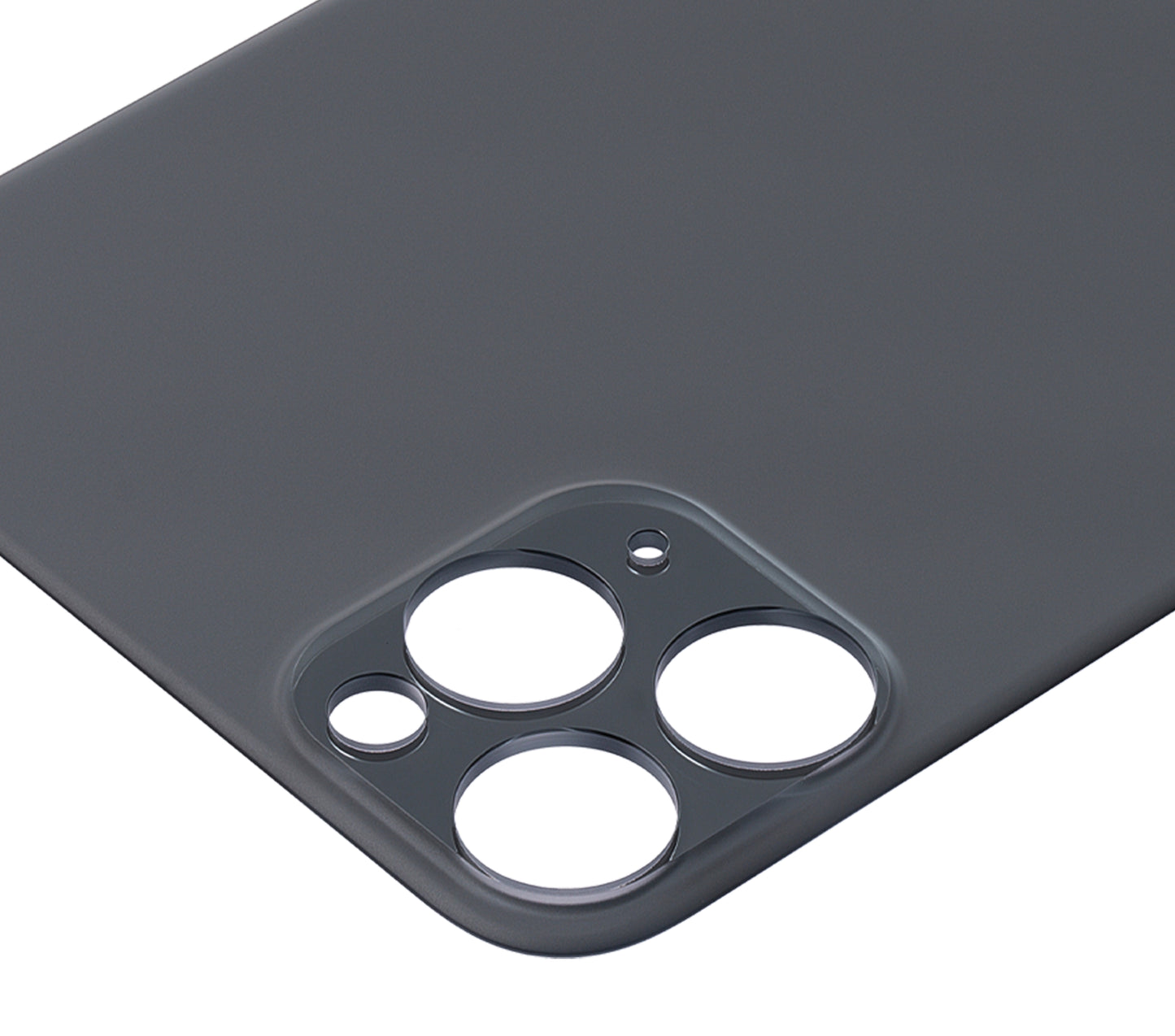 Back Glass With 3M Adhesive For iPhone 11 Pro Max (No Logo / Large Camera Hole) (Space Gray)