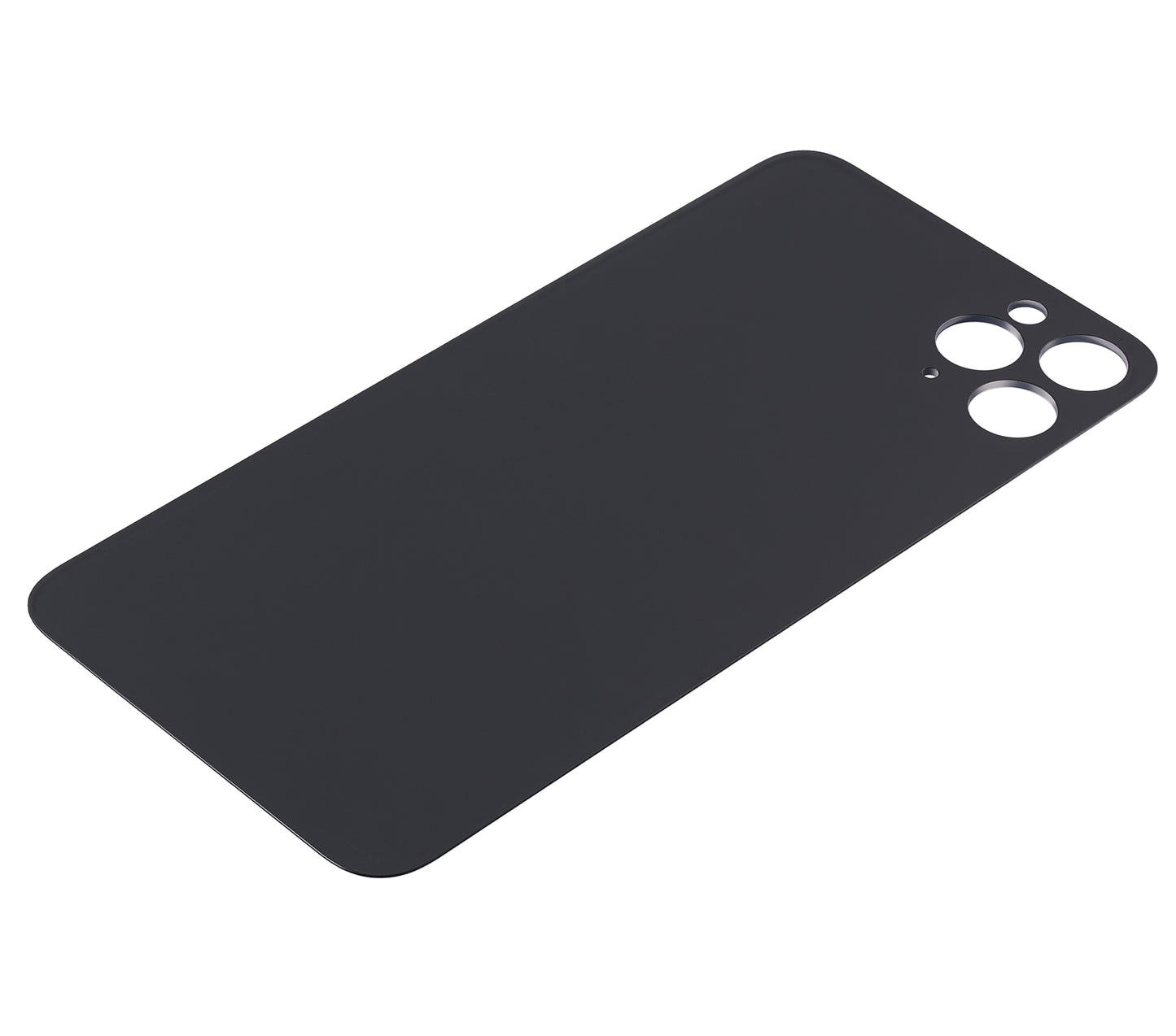 Back Glass With 3M Adhesive For iPhone 11 Pro Max (No Logo / Large Camera Hole) (Space Gray)