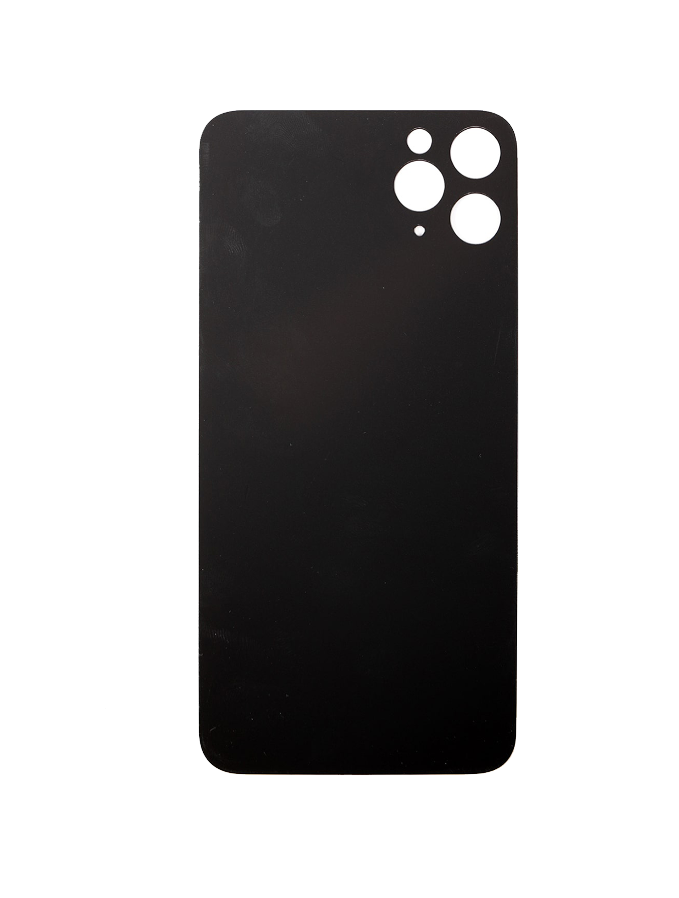 Back Glass With 3M Adhesive For iPhone 11 Pro Max (No Logo / Large Camera Hole) (Silver)