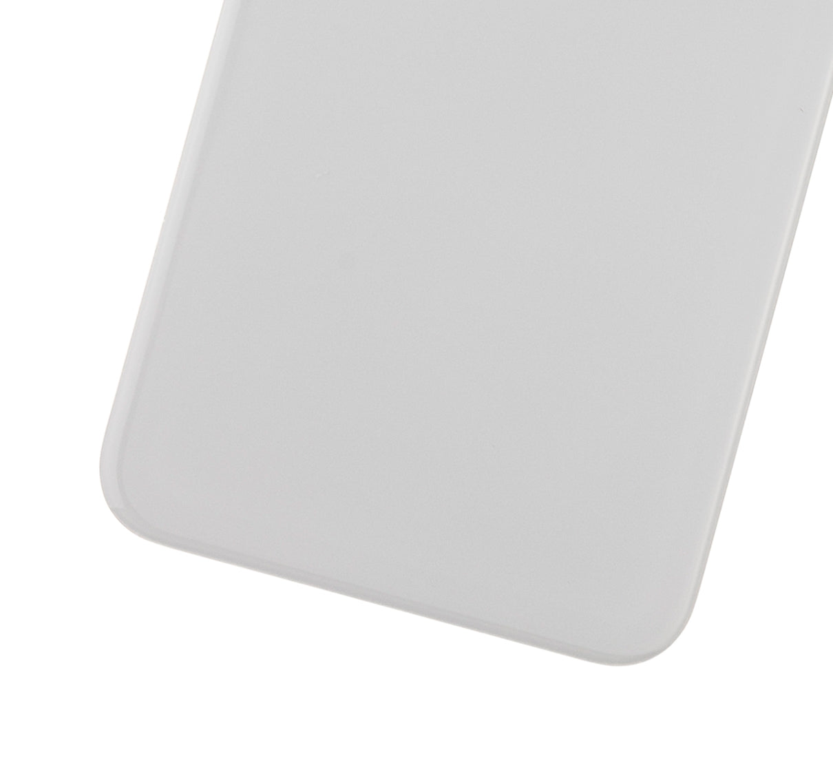 Back Glass With 3M Adhesive For iPhone X (No Logo / Large Camera Hole) (Silver)