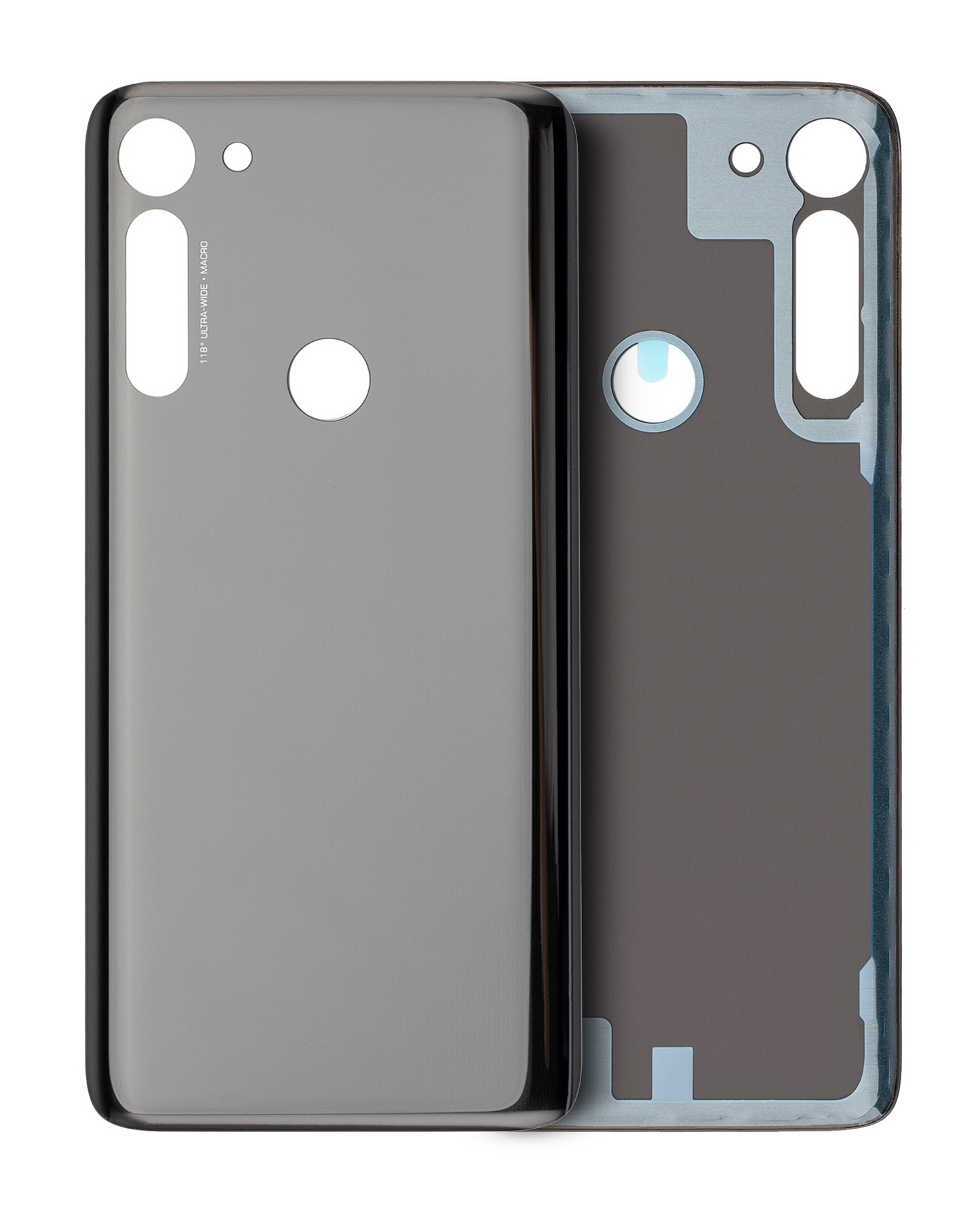 Back cover Glass For Motorola Moto G8 Power (XT2041-1 / XT2041-3 / 2020) (Smoke Black) | compatible mobile phone replacement part | SKU 107082069916 | product image 1