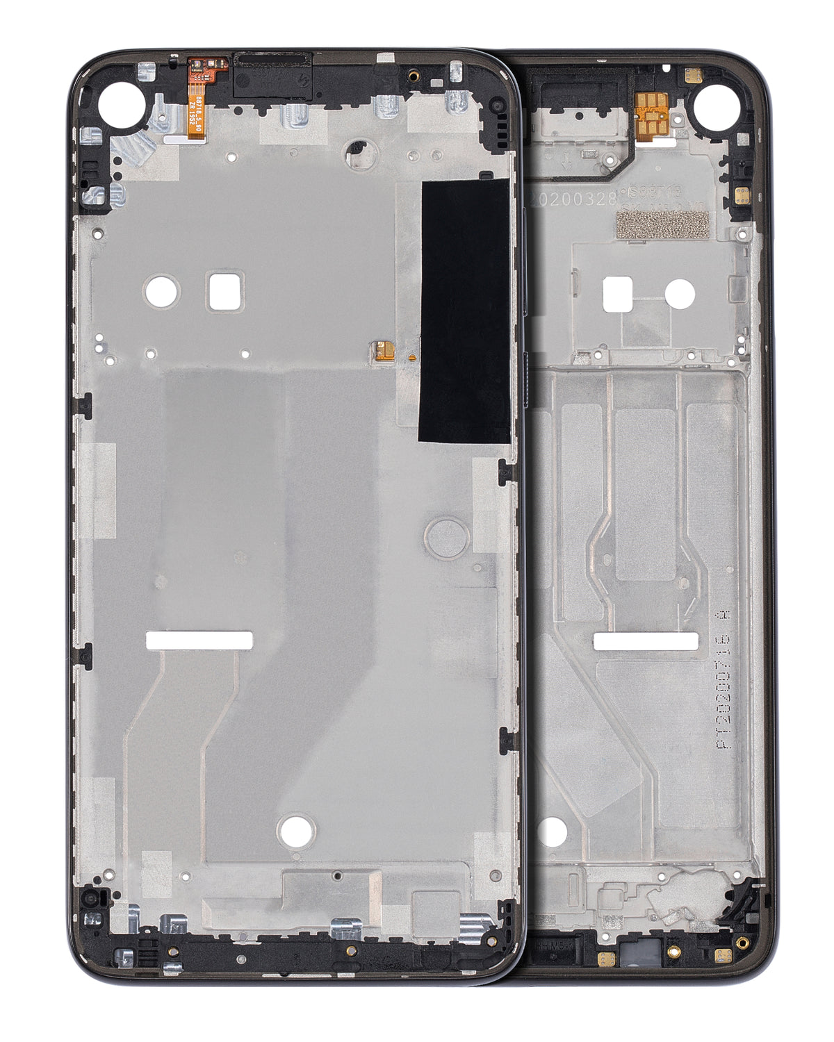 Mid-Frame Housing For Motorola Moto G8 Power (XT2041-1 / XT2041-3 / 2020) (Smoke Black) | compatible mobile phone replacement part | SKU 107082069930 | product image 1