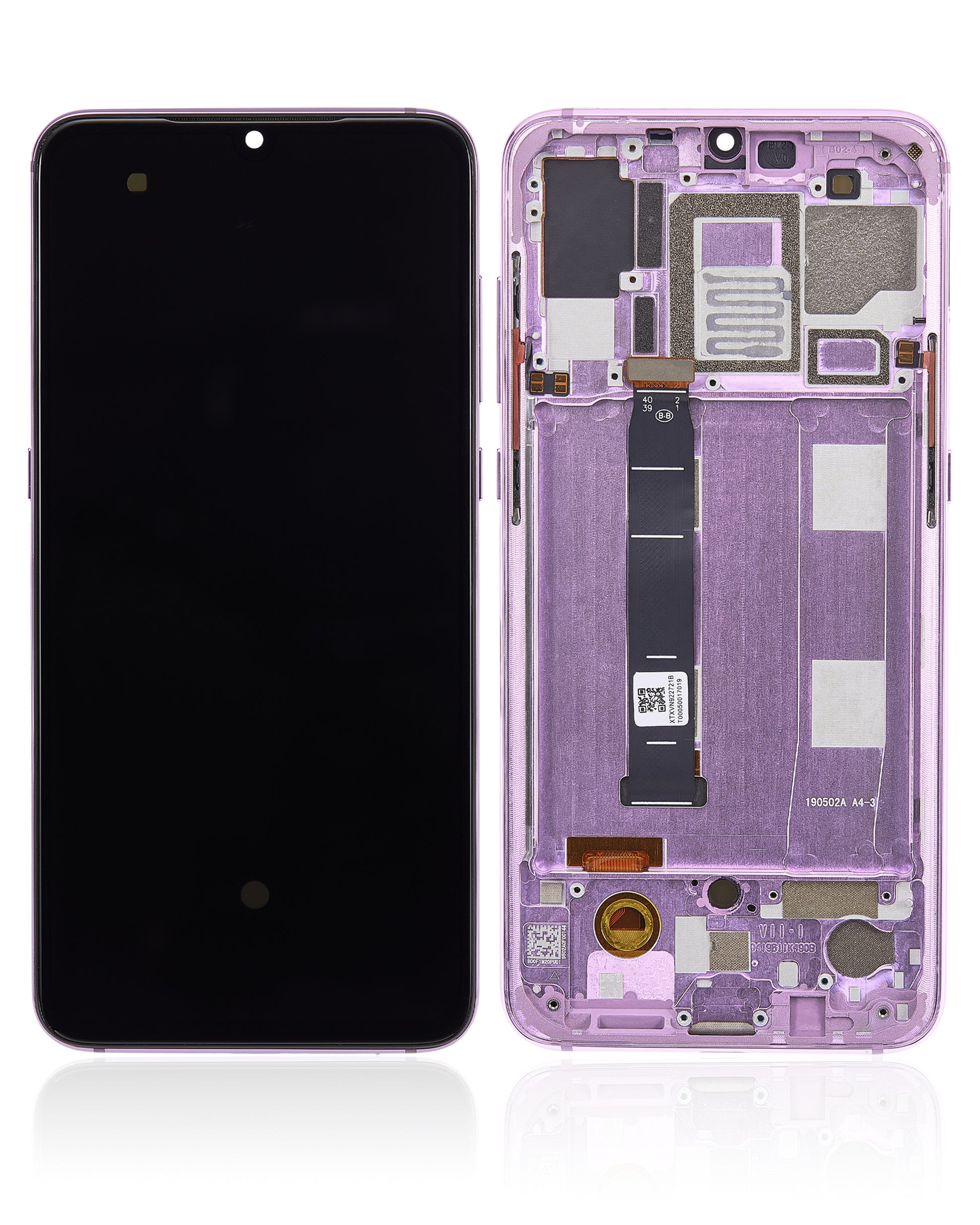 OLED Assembly With Frame For Xiaomi Mi 9 (Aftermarket Plus) (Lavender Violet) - device repair spare component image SKU 107082070203 - image 6
