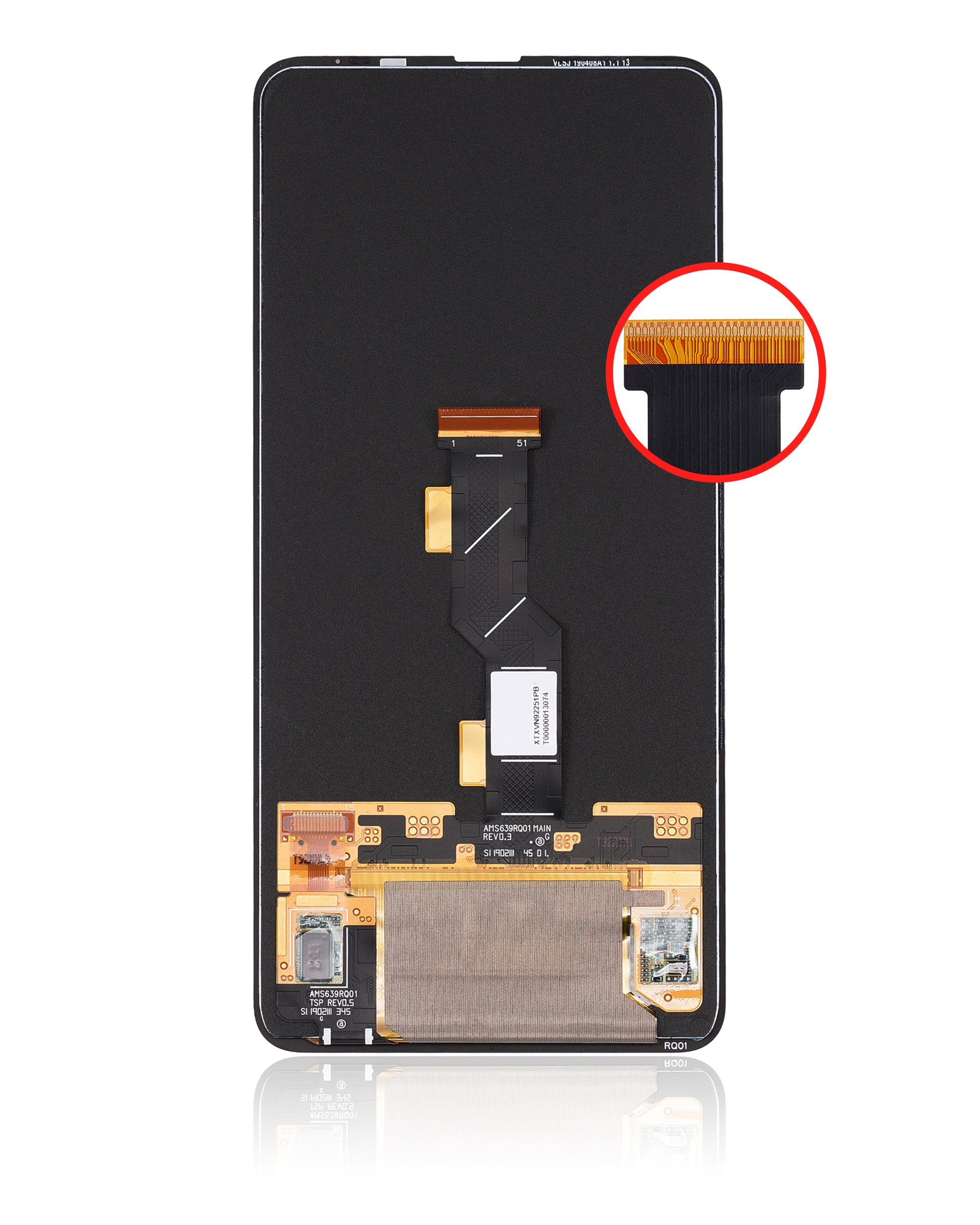 OLED Assembly Without Frame For Xiaomi Mi Mix 3 (Refurbished) (All Colors) - repair component detail image SKU 107082070301 - image 2