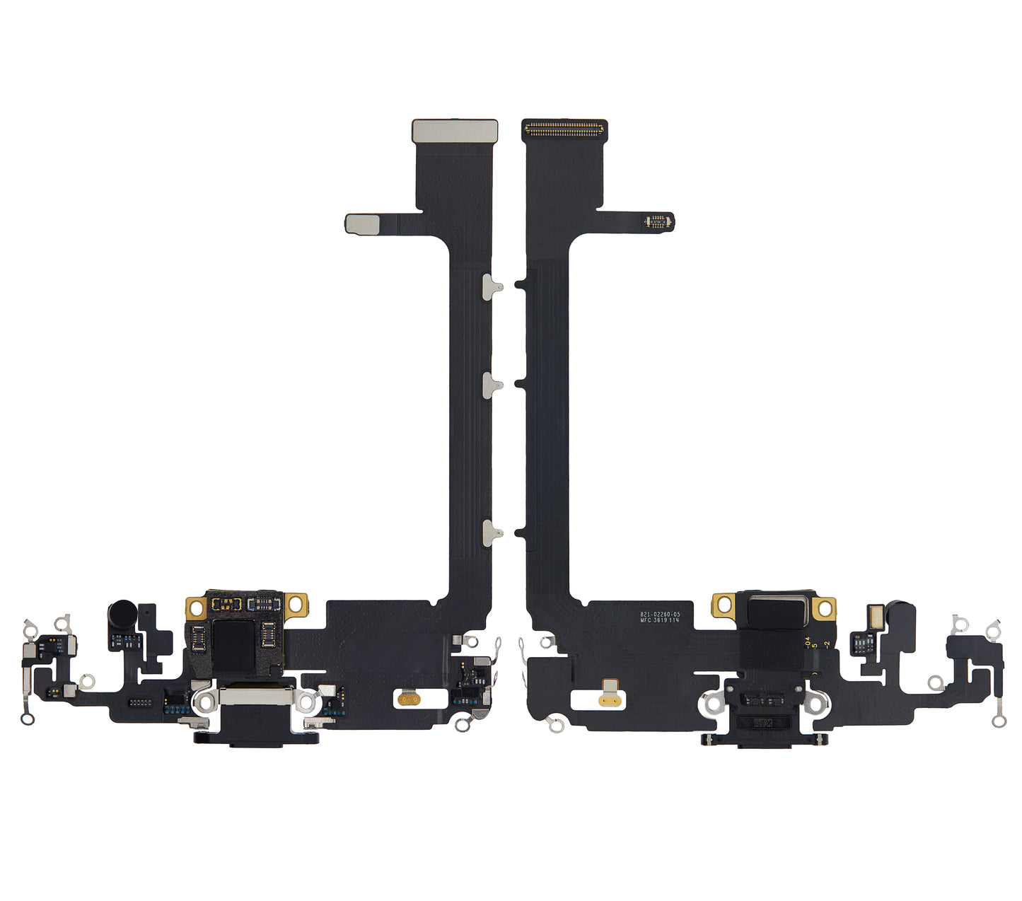 Charging Port Flex Cable With Board For iPhone 11 Pro Max (Used OEM Pull) (Space Gray)