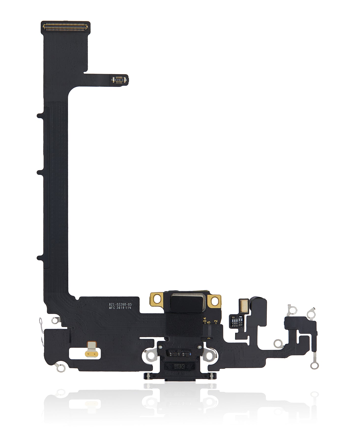 Charging Port Flex Cable With Board For iPhone 11 Pro Max (Used OEM Pull) (Space Gray)