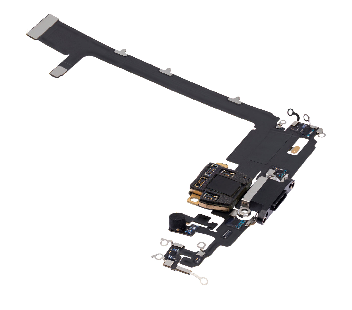 Charging Port Flex Cable With Board For iPhone 11 Pro Max (Used OEM Pull) (Space Gray)