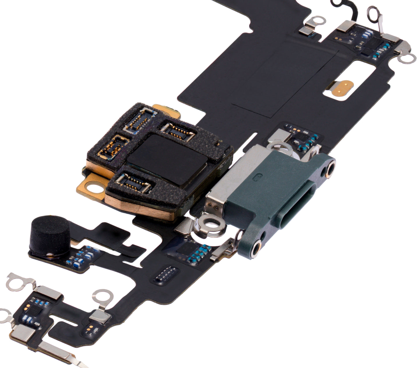 Charging Port Flex Cable With Board For iPhone 11 Pro Max (Used OEM Pull) (Midnight Green)