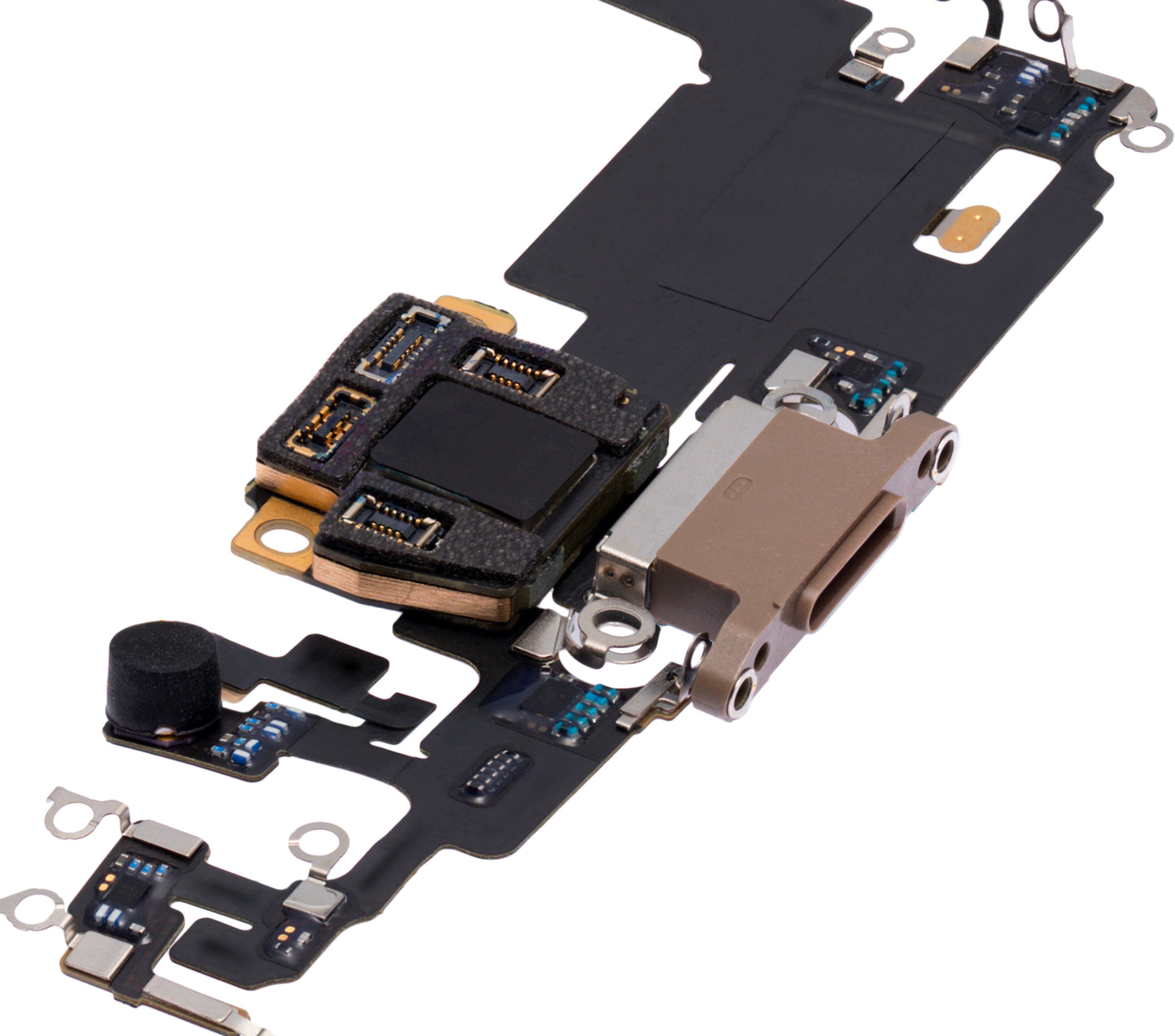 Charging Port Flex Cable With Board For iPhone 11 Pro Max (Used OEM Pull) (Gold)