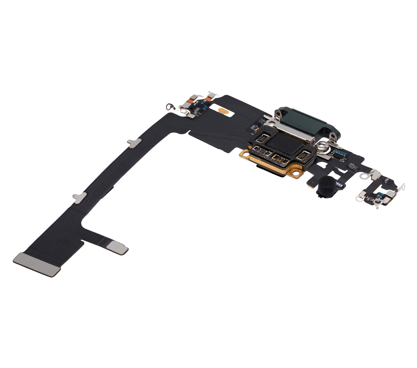 Charging Port Flex Cable With Board For iPhone 11 Pro (Used OEM Pull) (Midnight Green)