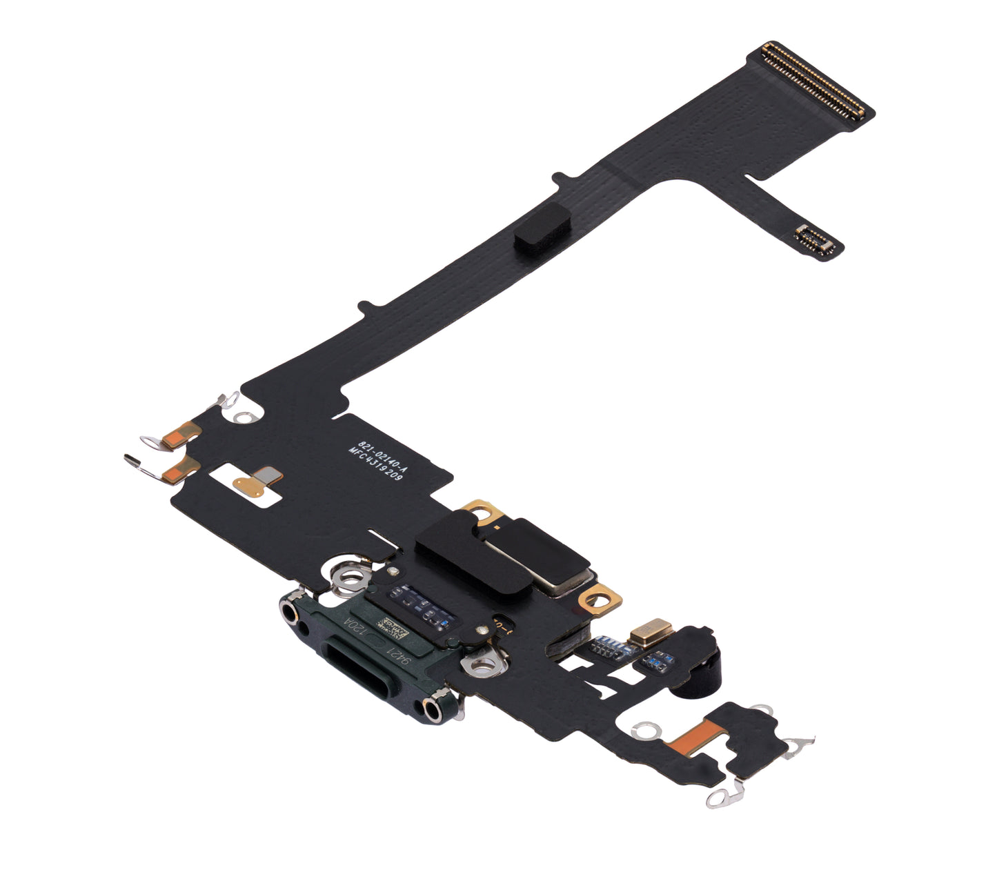 Charging Port Flex Cable With Board For iPhone 11 Pro (Used OEM Pull) (Midnight Green)