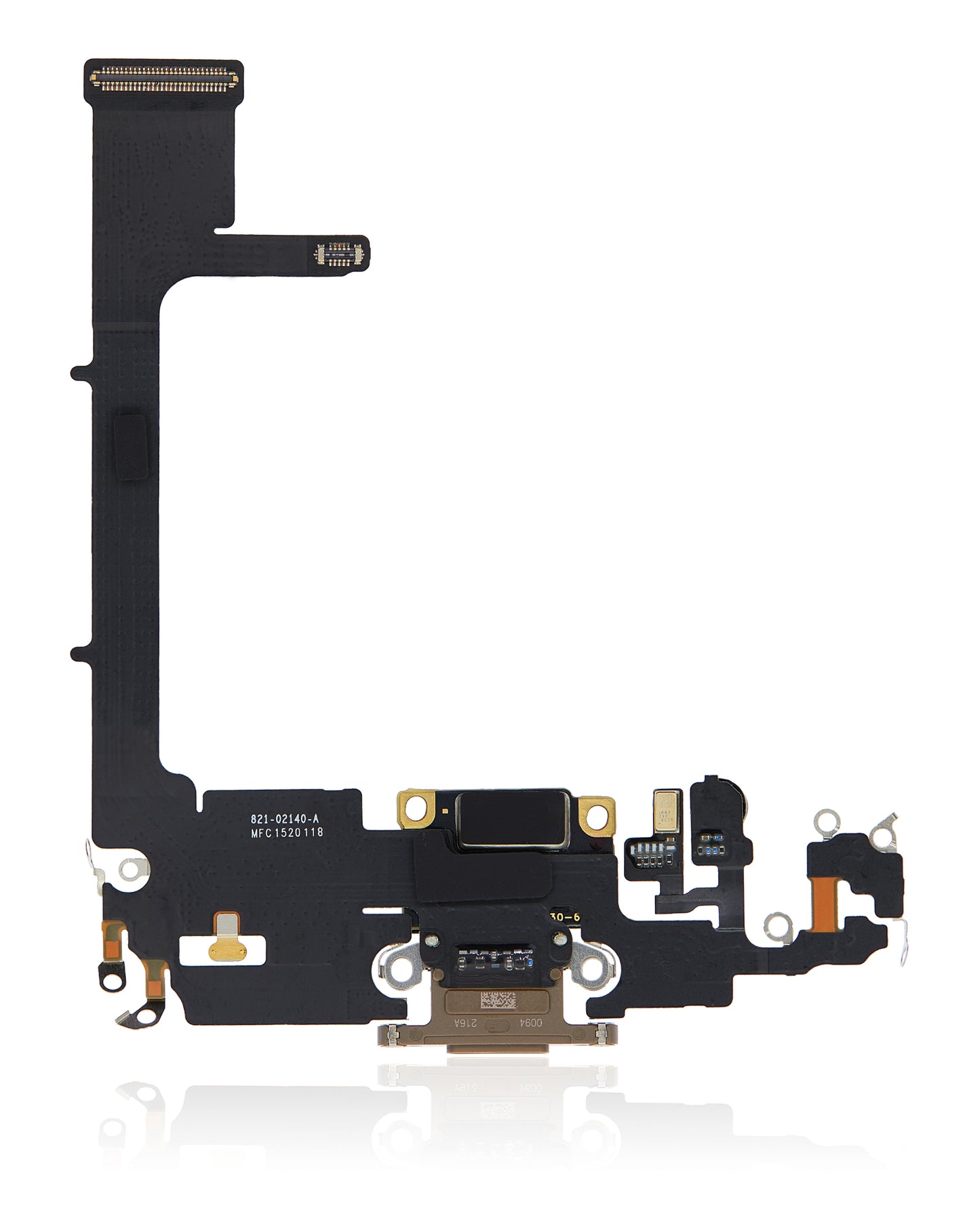 Charging Port Flex Cable With Board For iPhone 11 Pro (Used OEM Pull) (Gold)