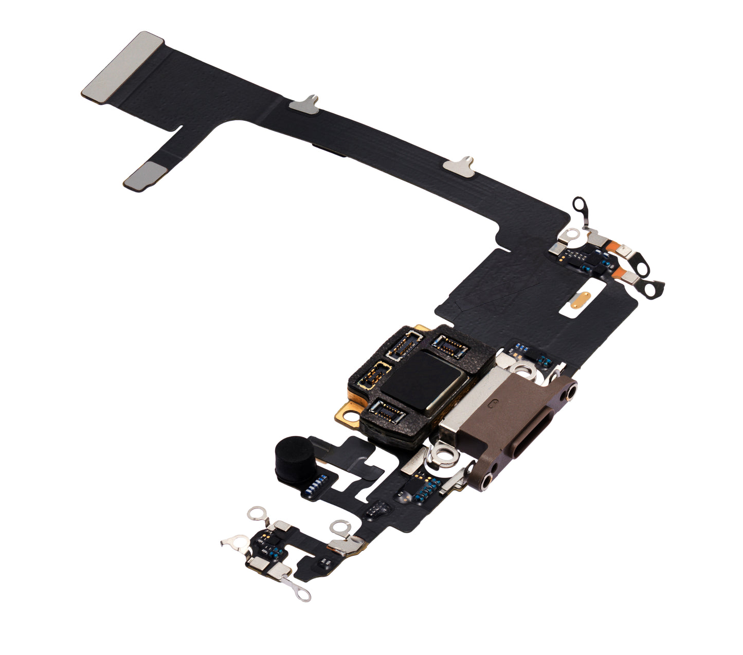 Charging Port Flex Cable With Board For iPhone 11 Pro (Used OEM Pull) (Gold)