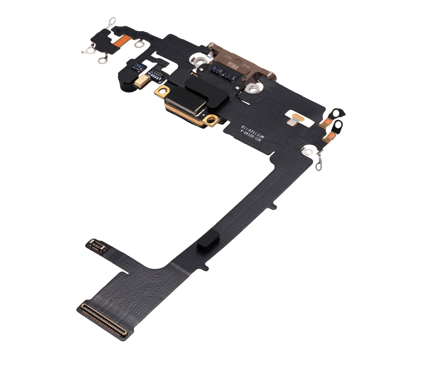 Charging Port Flex Cable With Board For iPhone 11 Pro (Used OEM Pull) (Gold)