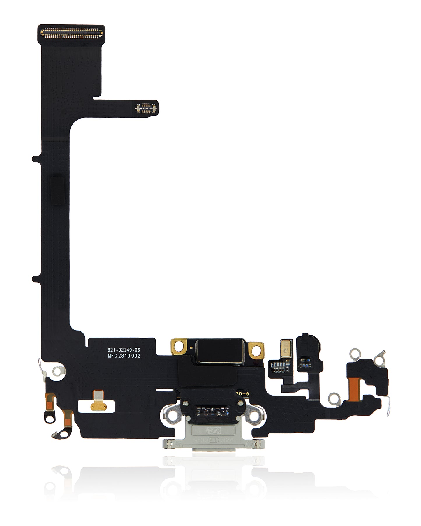 Charging Port Flex Cable With Board For iPhone 11 Pro (Used OEM Pull) (Silver)