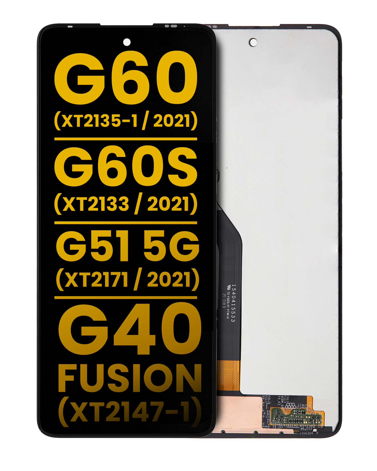 LCD Assembly Without Frame For Motorola Moto G60 (XT2135 / 2021) / G60S (XT2133 / 2021) / G51 5G (XT2171 / 2021) replacement part SKU 107082072001 image 1