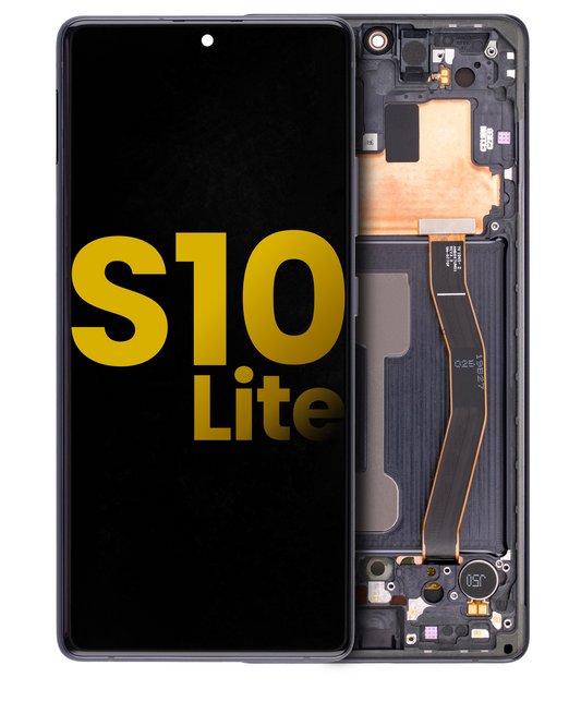 OLED Assembly With Frame For Samsung Galaxy S10 Lite (Refurbished) (Prism Black)