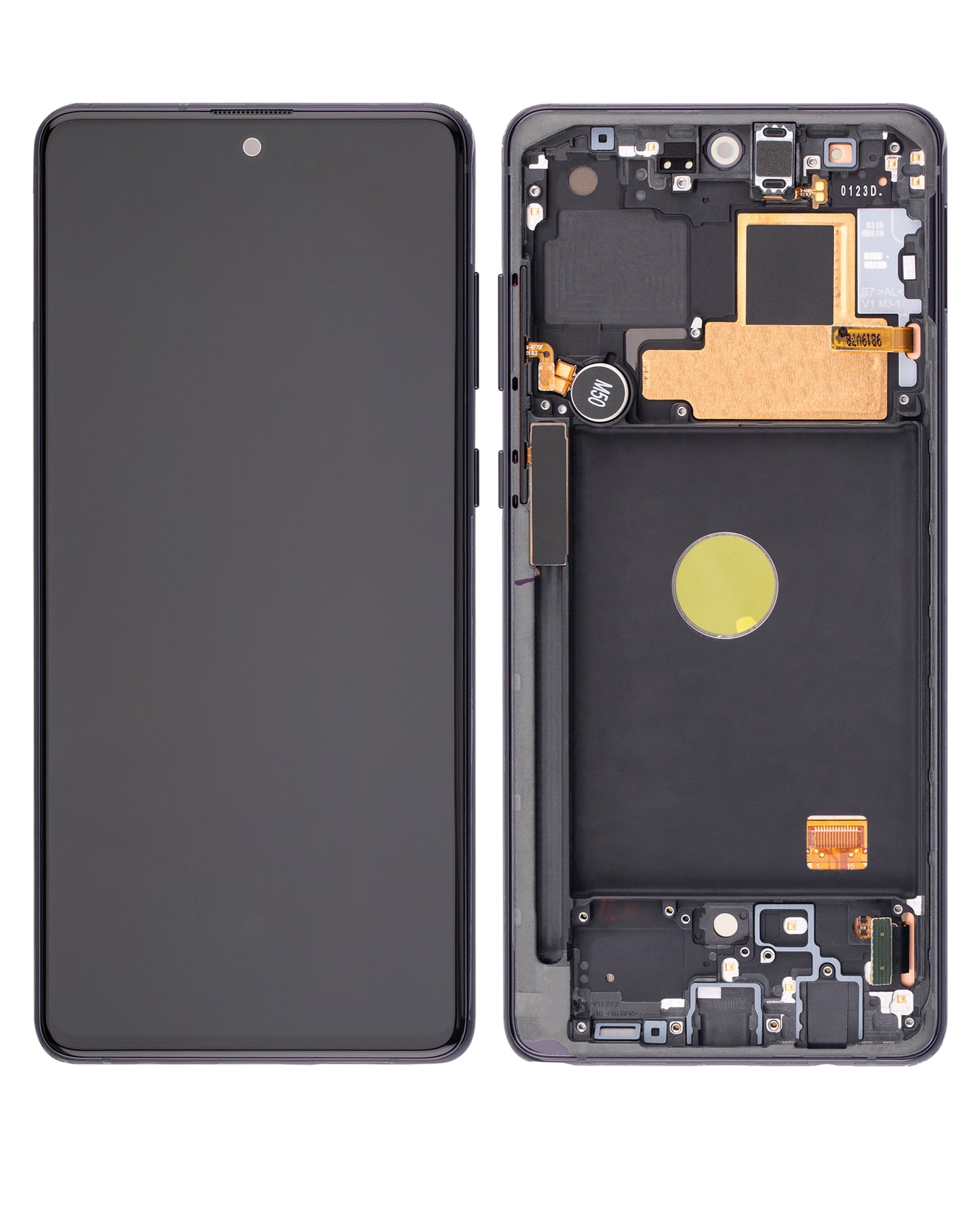 OLED Assembly With Frame For Samsung Galaxy Note 10 Lite (Refurbished) (Aura Black)