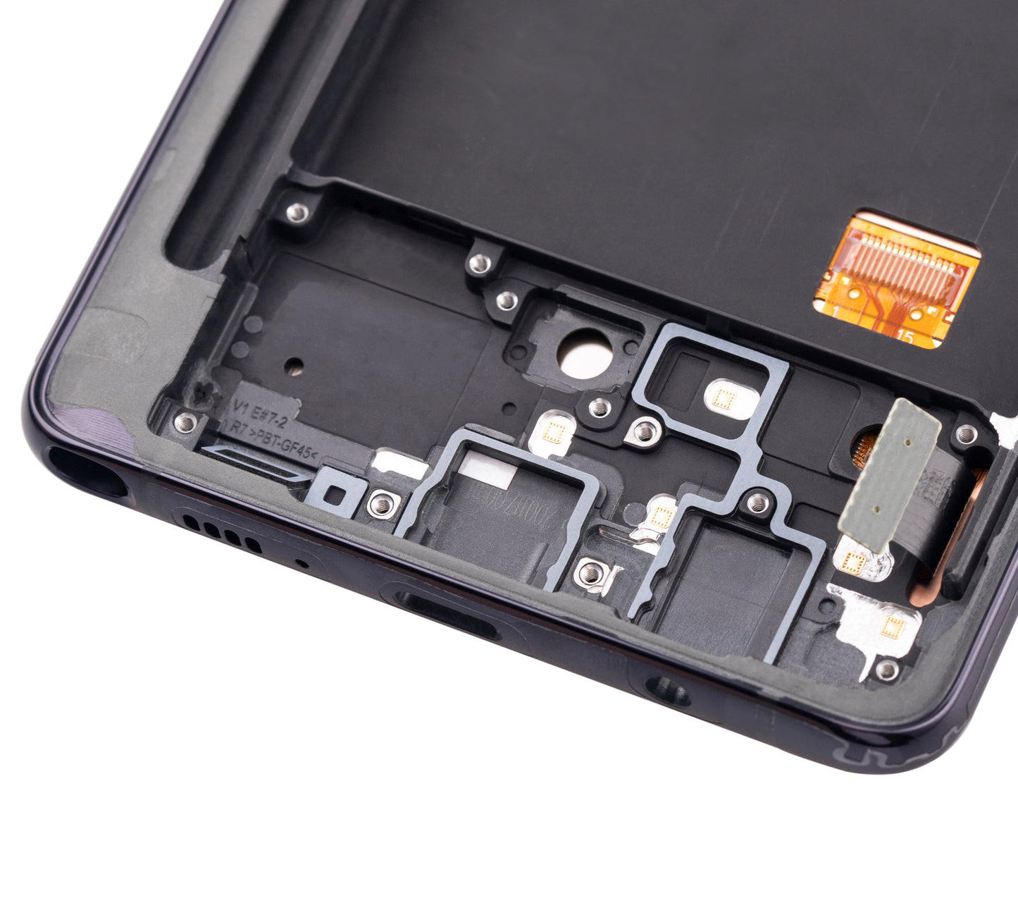 OLED Assembly With Frame For Samsung Galaxy Note 10 Lite (Service Pack) (Aura Black)