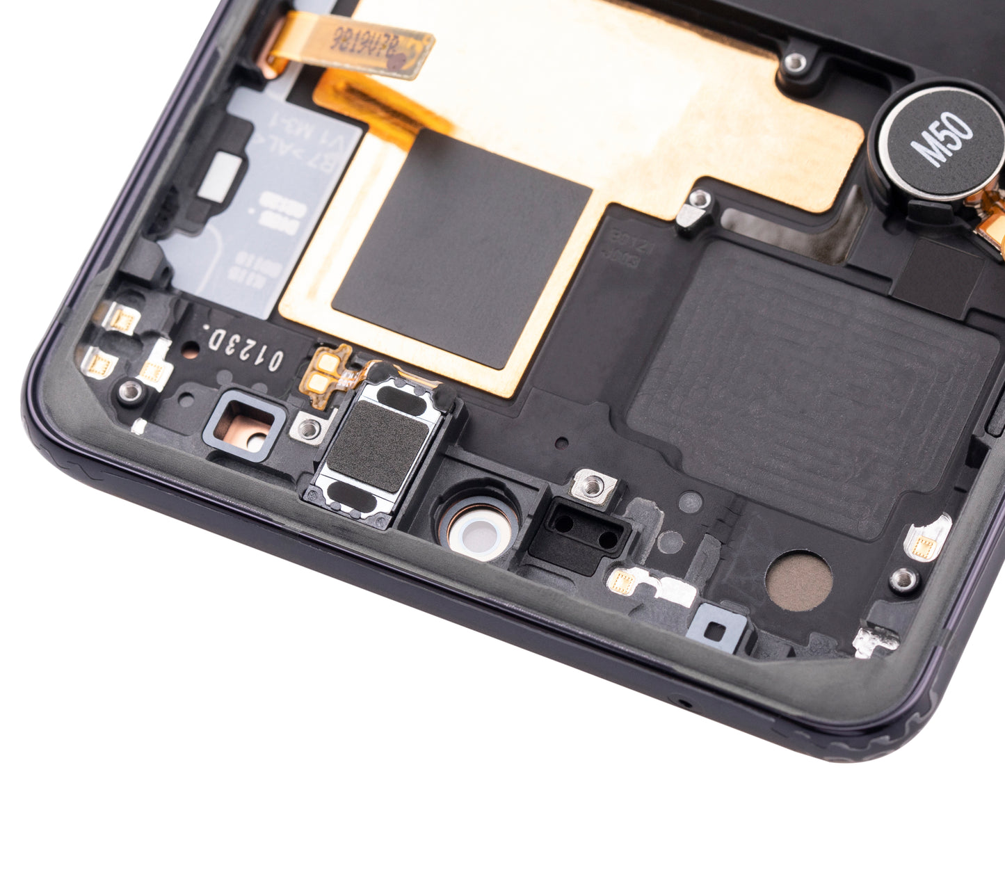 OLED Assembly With Frame For Samsung Galaxy Note 10 Lite (Service Pack) (Aura Black)