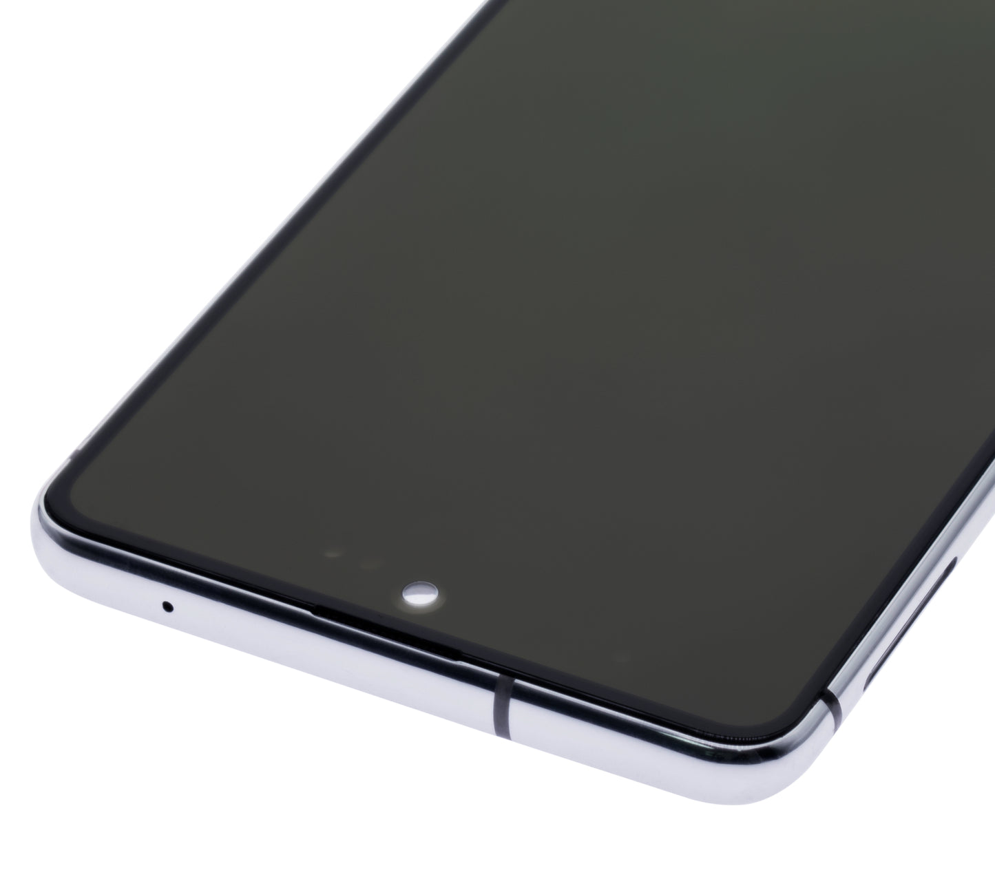 OLED Assembly With Frame For Samsung Galaxy Note 10 Lite (Refurbished) (Aura Glow / Silver)