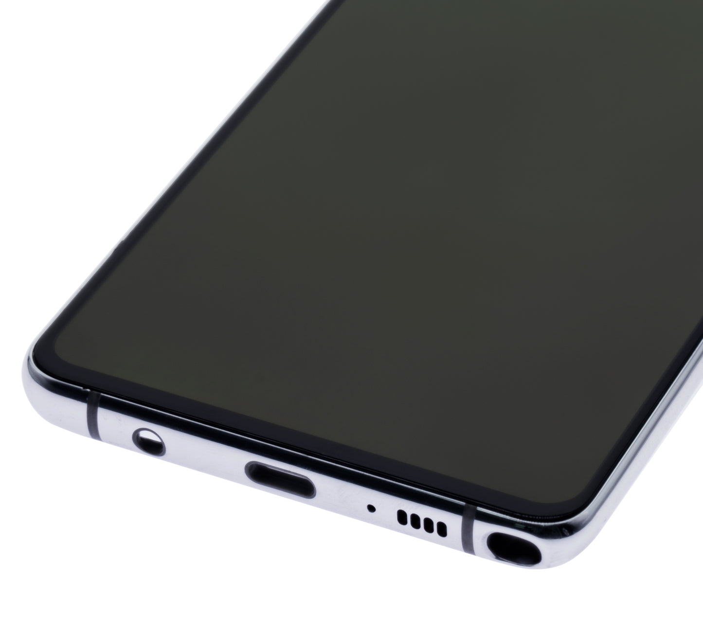 OLED Assembly With Frame For Samsung Galaxy Note 10 Lite (Refurbished) (Aura Glow / Silver)