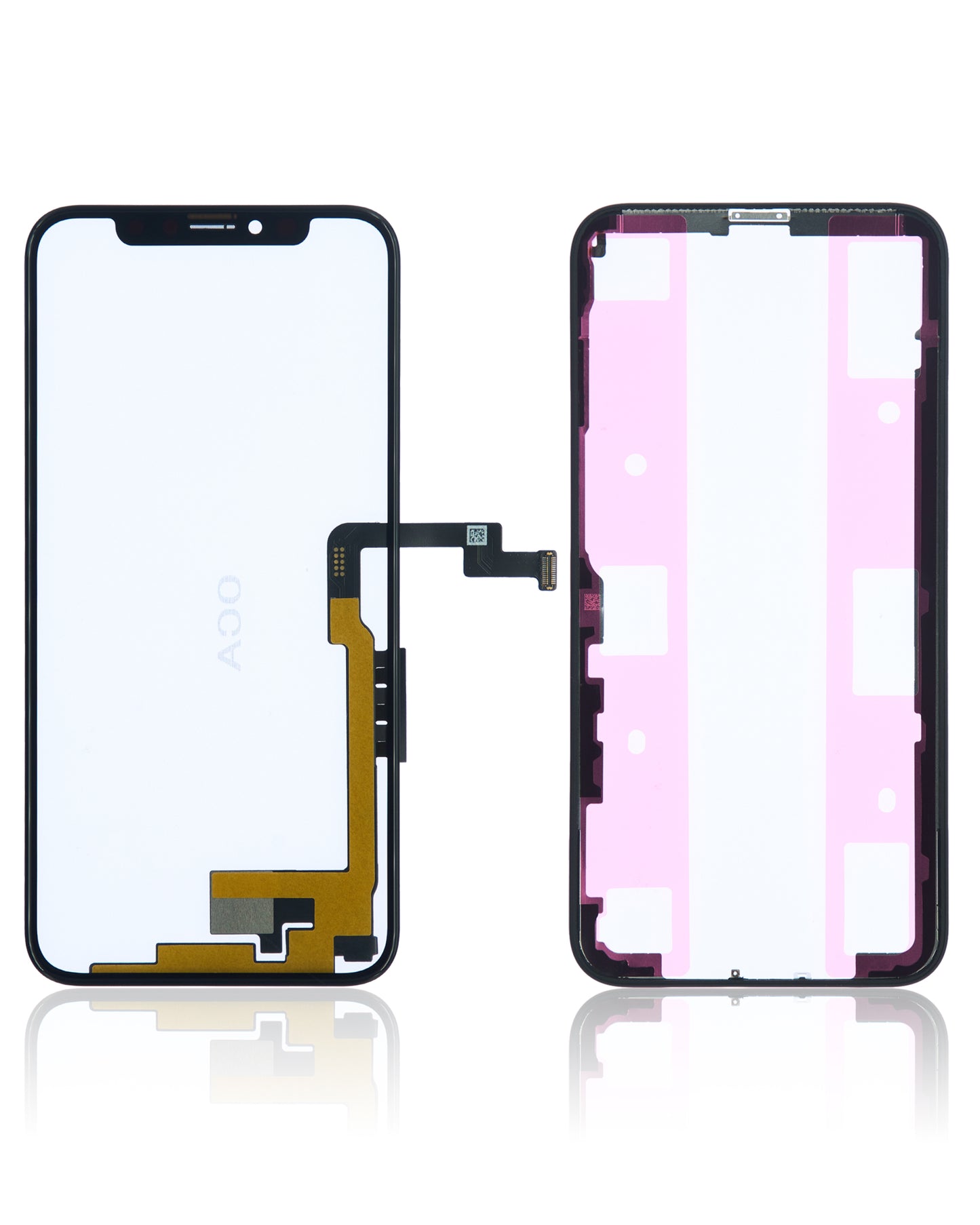 4 in 1 Long Flex (Digitizer Touch With Glass + OCA + Frame Pre-installed) For iPhone X (OCA Master)