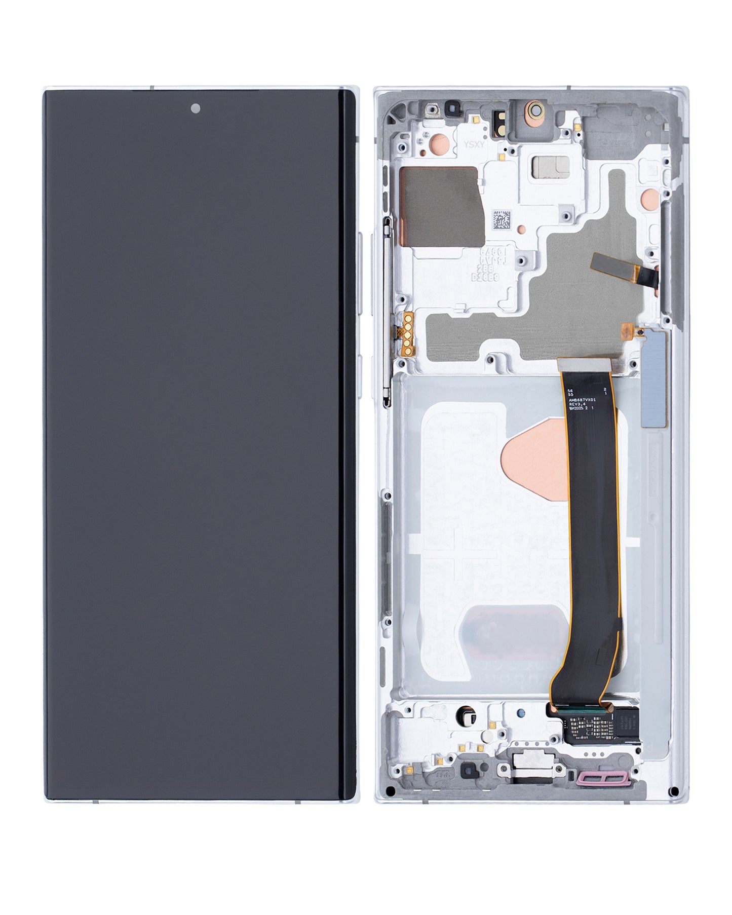 OLED Assembly With Frame For Samsung Galaxy Note 20 Ultra 5G (Refurbished) (Mystic White)