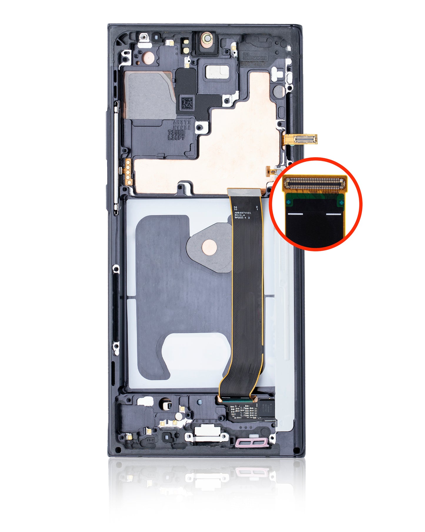 OLED Assembly With Frame For Samsung Galaxy Note 20 Ultra 5G (Refurbished) (Mystic Black)