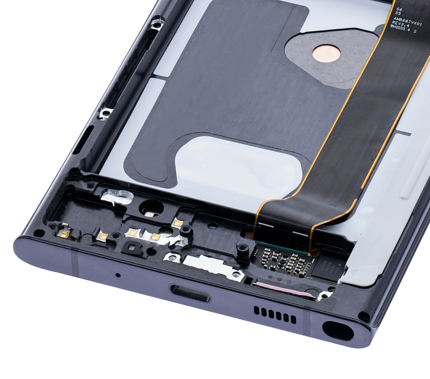OLED Assembly With Frame For Samsung Galaxy Note 20 Ultra 5G (Refurbished) (Mystic Black)