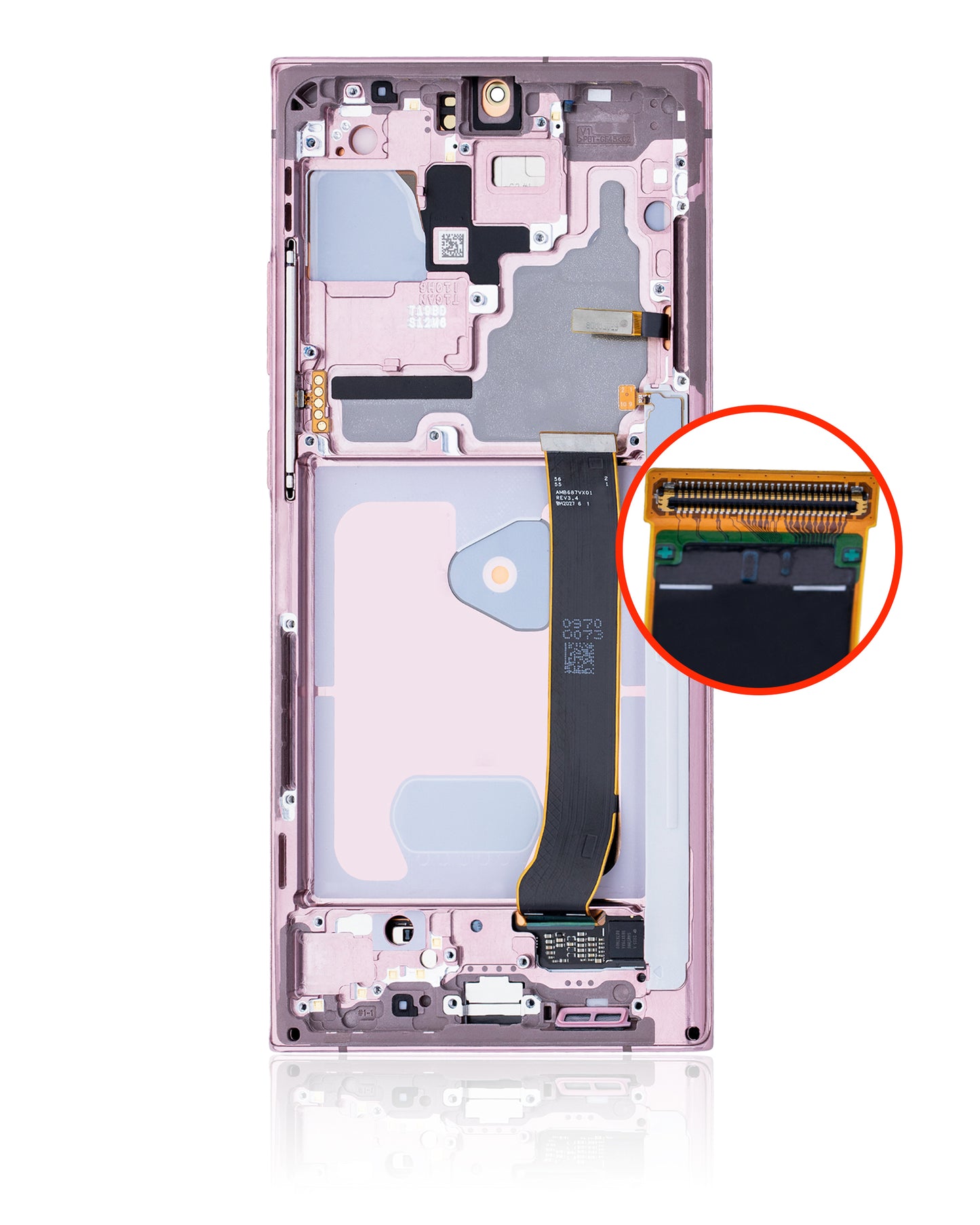 OLED Assembly With Frame For Samsung Galaxy Note 20 Ultra 5G (Refurbished) (Mystic Bronze)