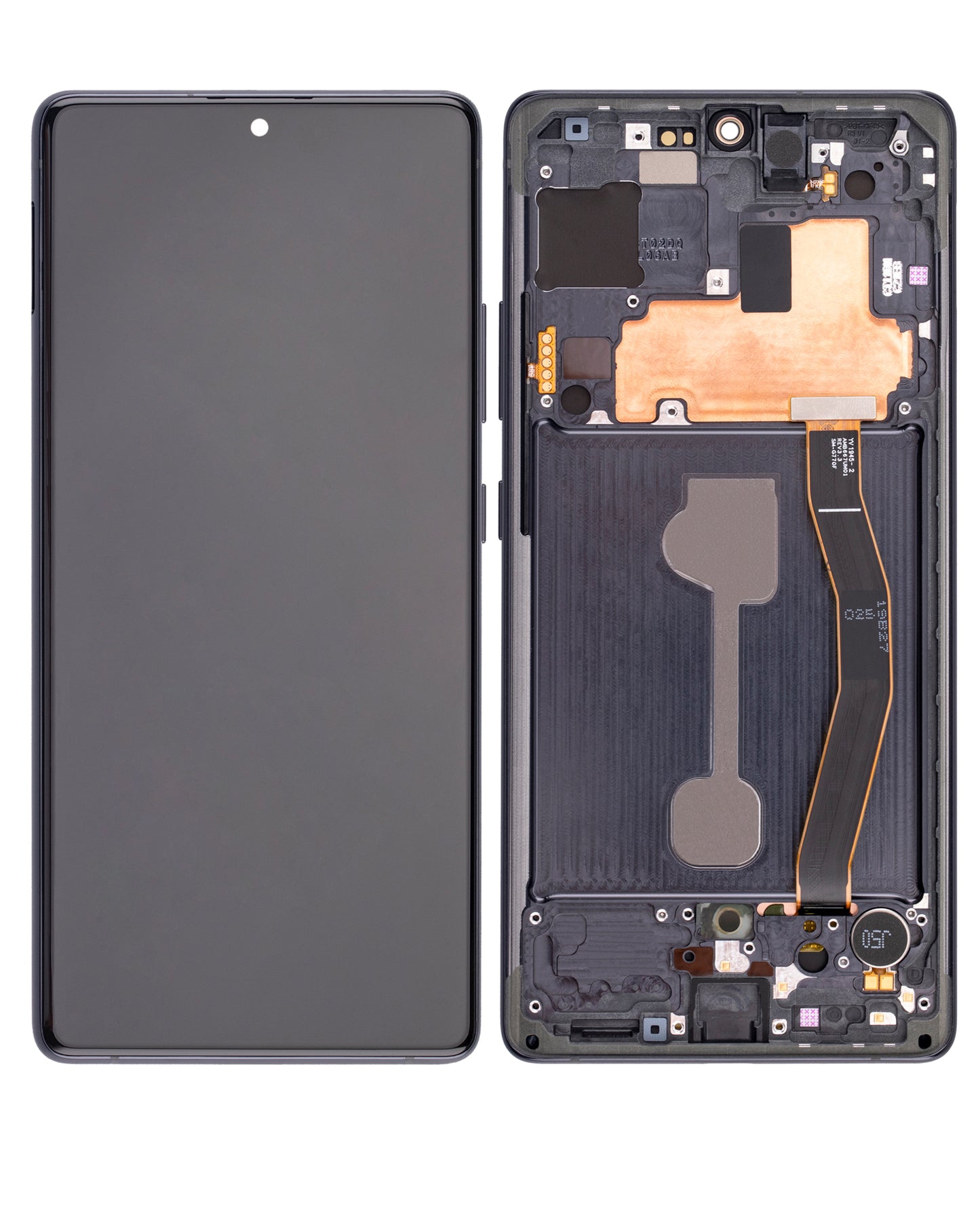 OLED Assembly With Frame For Samsung Galaxy S10 Lite (Service Pack) (Prism Black)