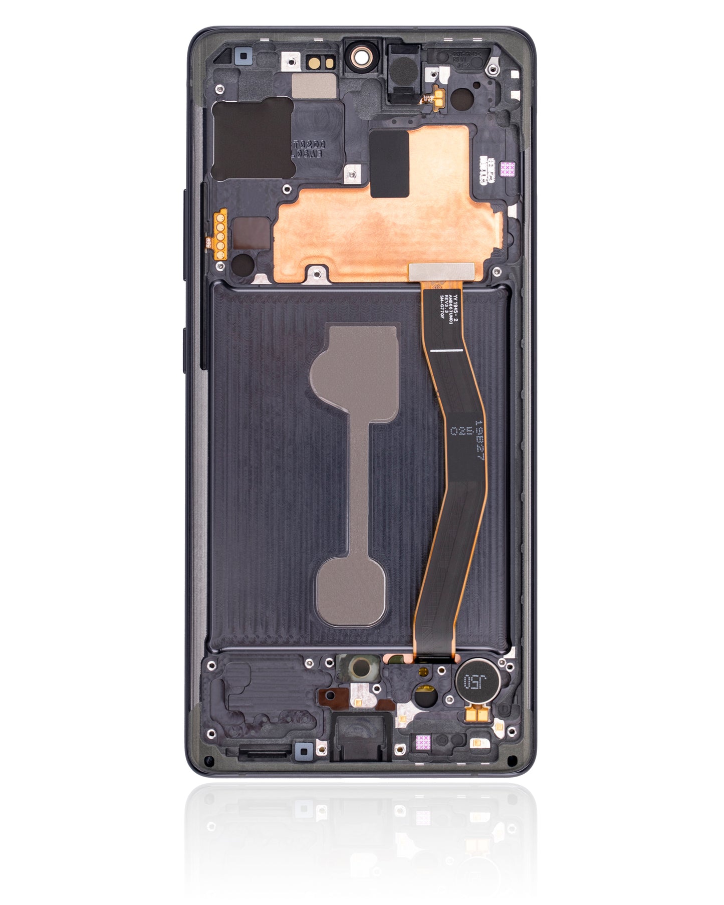 OLED Assembly With Frame For Samsung Galaxy S10 Lite (Service Pack) (Prism Black)
