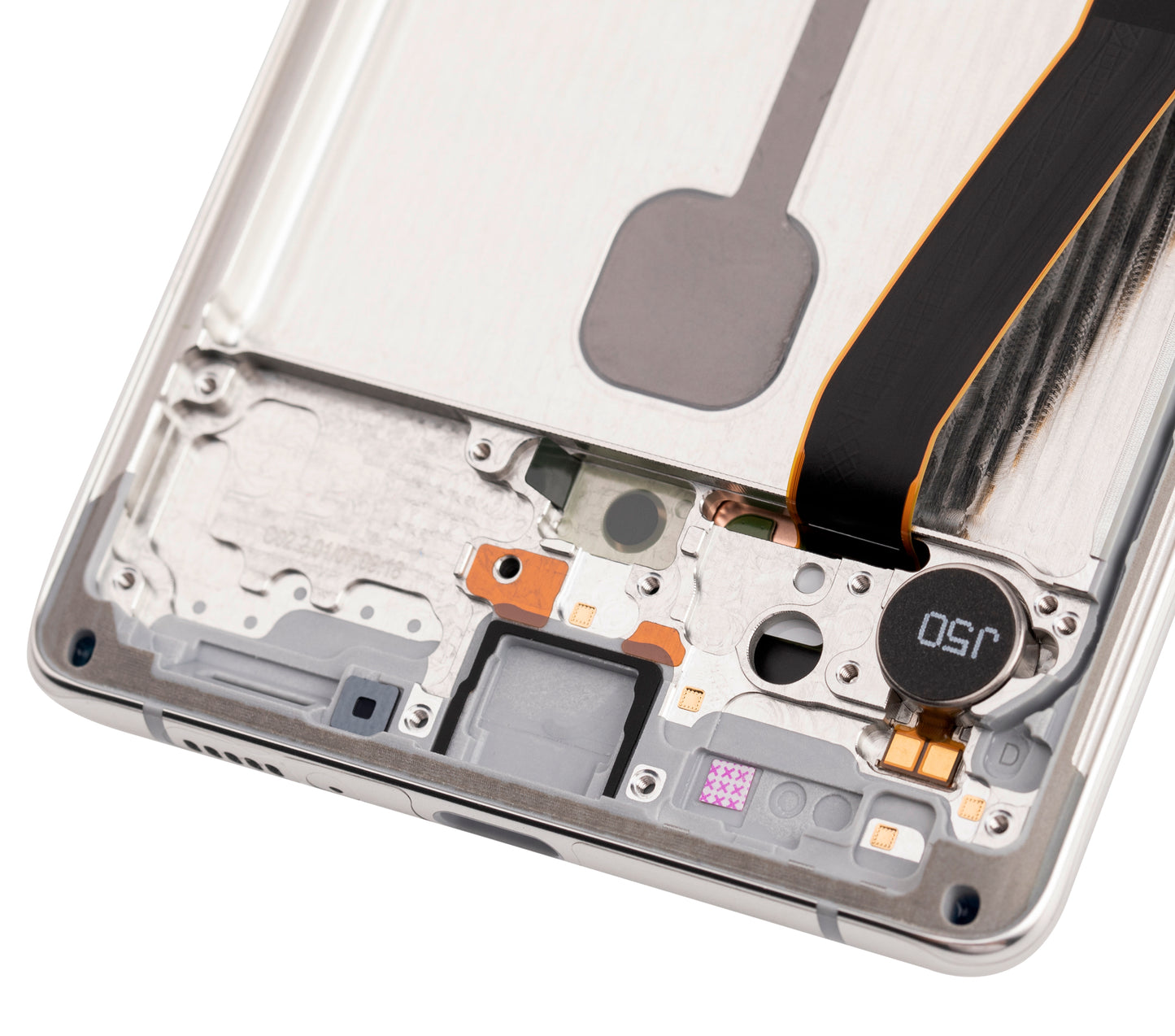 OLED Assembly With Frame For Samsung Galaxy S10 Lite (Service Pack) (Prism White)