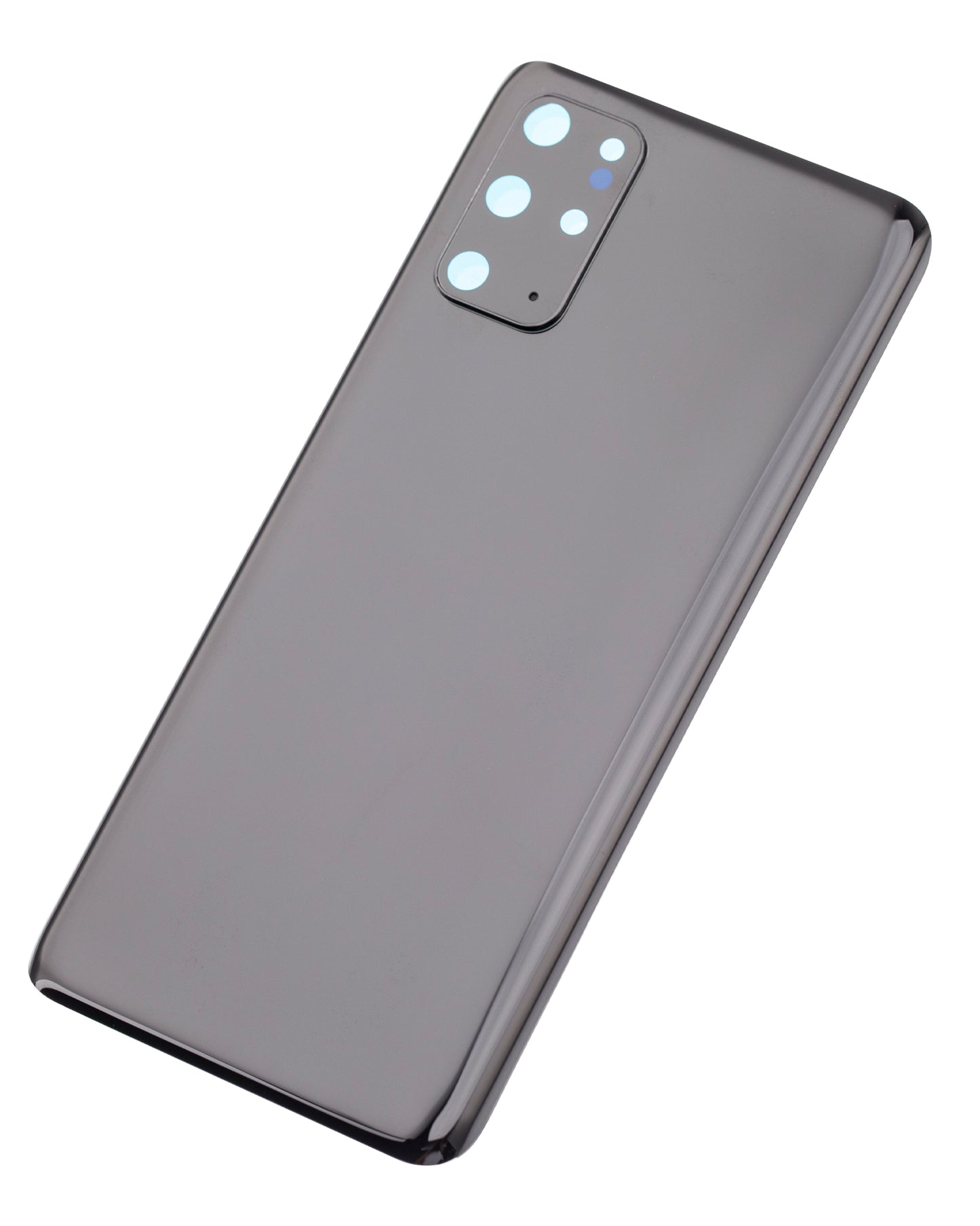 Back Cover Glass With Camera Lens For Samsung Galaxy S20 Plus 5G (No Logo) (Aftermarket Plus) (Cosmic Black)